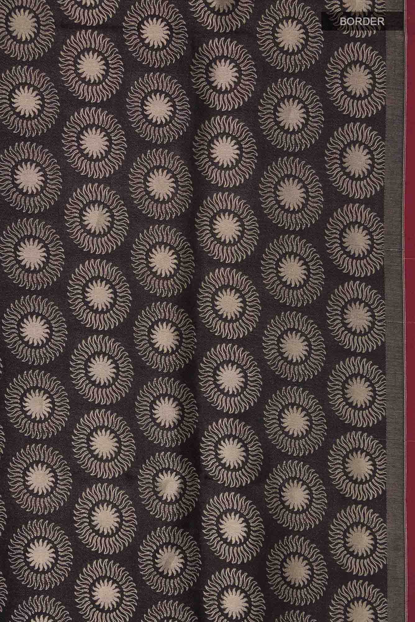 A New Day-Black Banarasi Silk Saree - Image 10