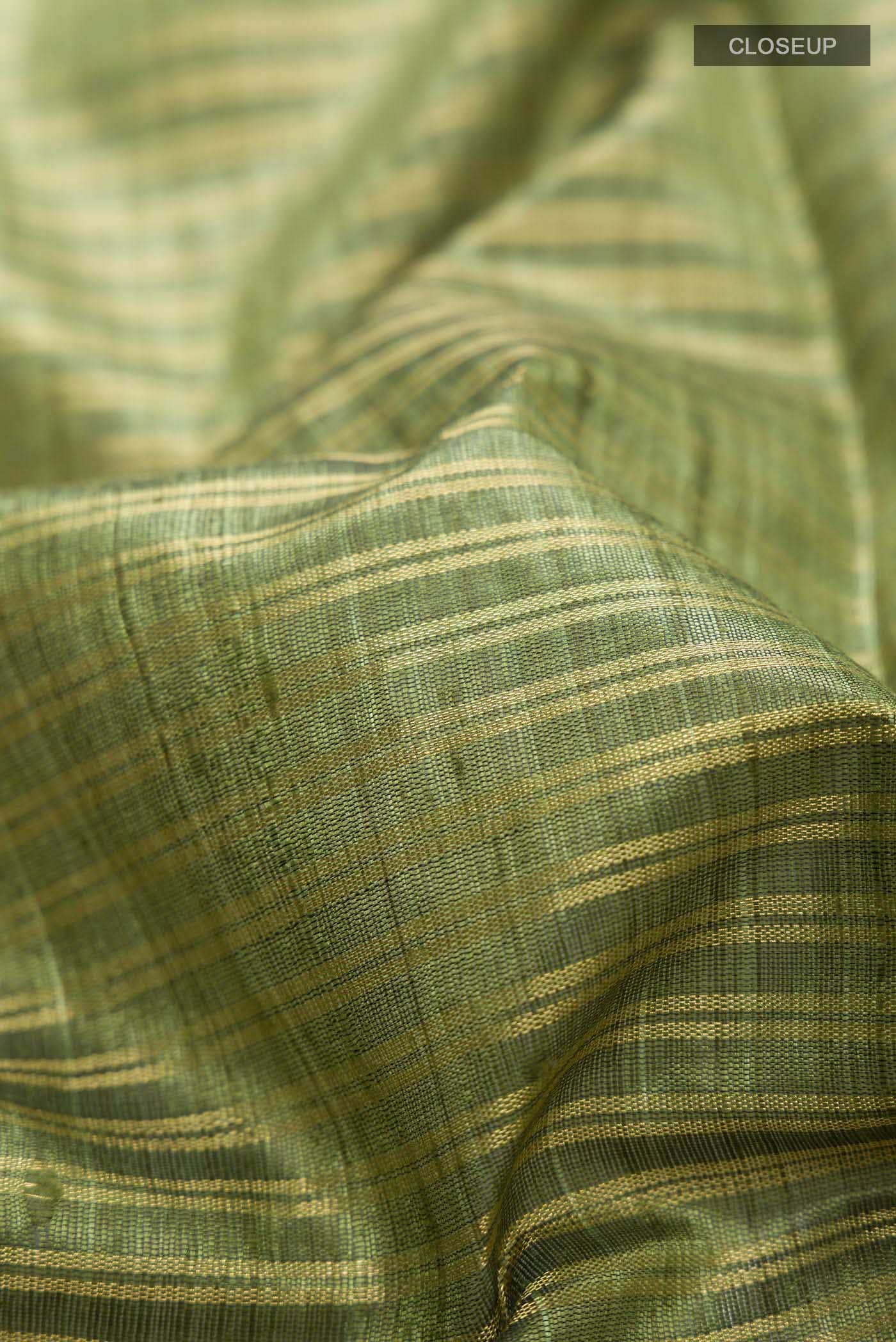 Akira-Green Bhagalpuri Tussar Silk Saree - Image 4