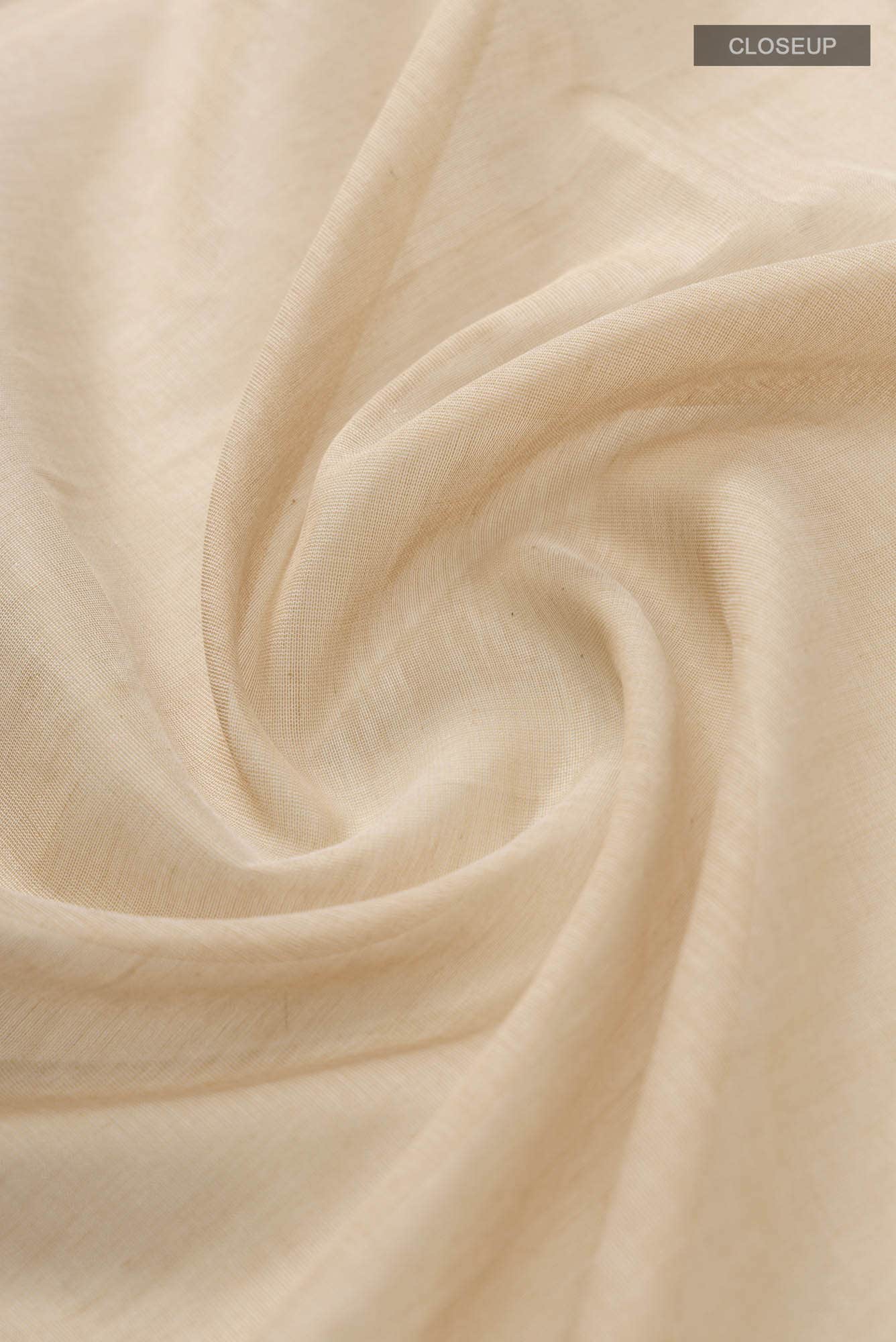 Anuradha-Beige Bengal Cotton Saree - Image 3