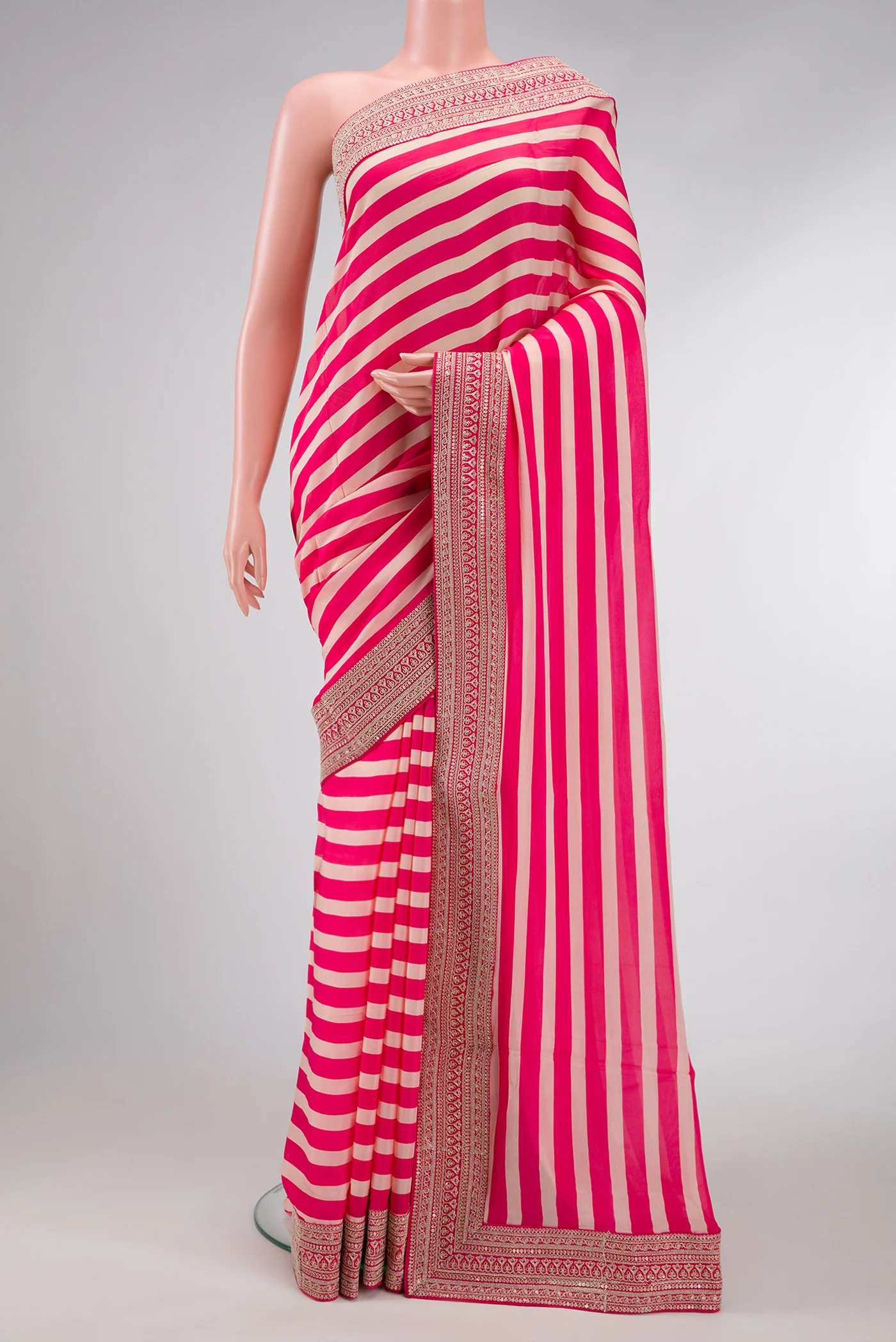 Multi Color Crepe Saree - Image 2