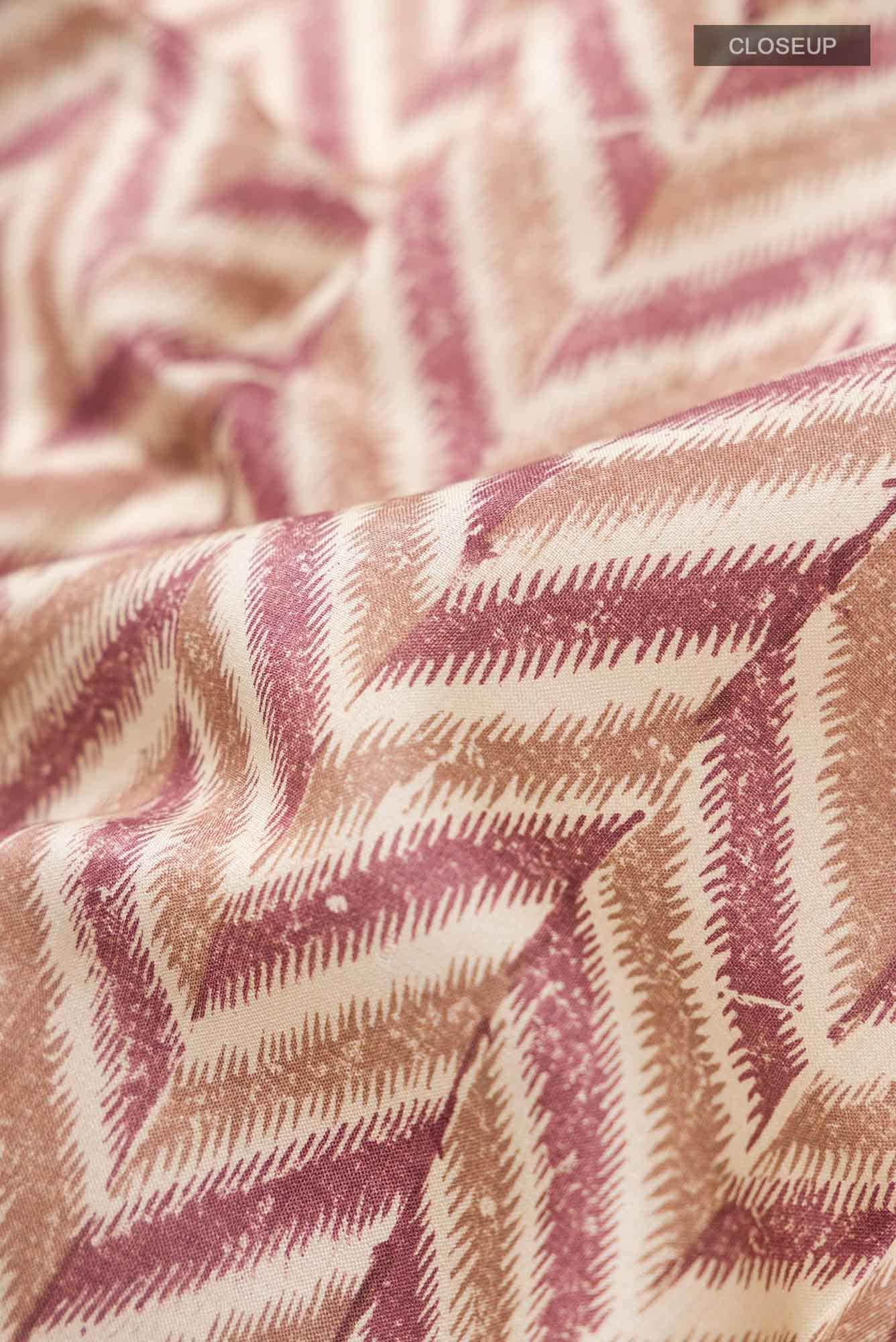 Beige Bhagalpuri Tussar Silk Saree - Image 8