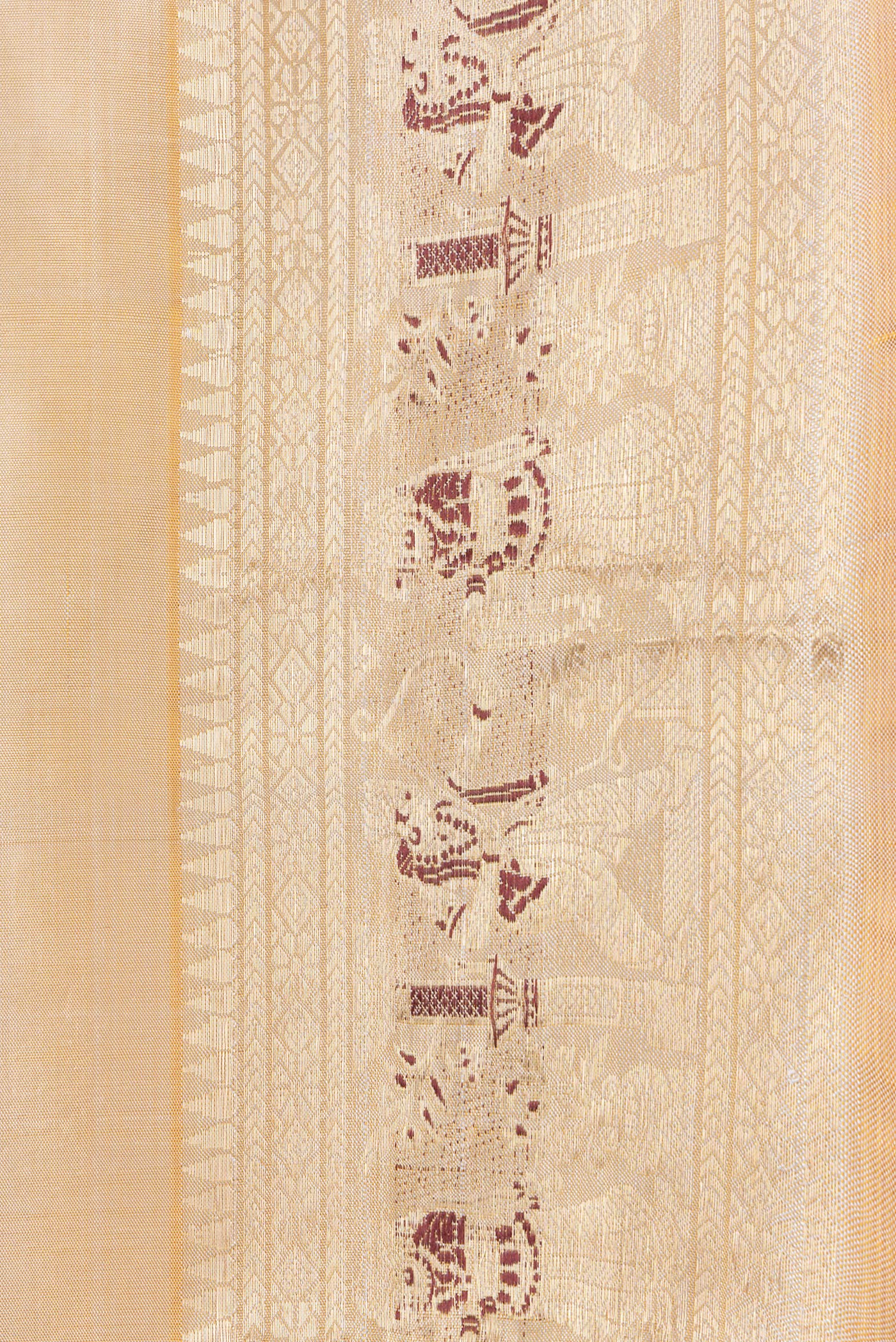 Beige Baluchari Silk Saree - Image 3