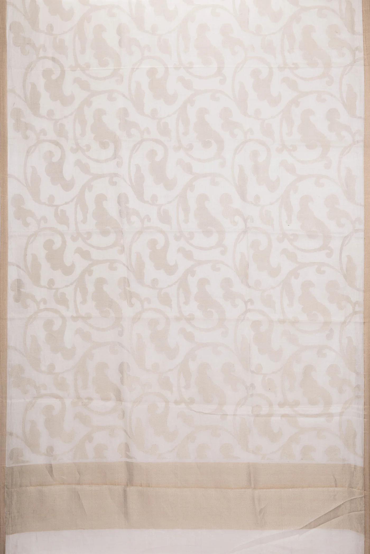 Beige Dual Tone Chanderi Silk Saree - Image 6