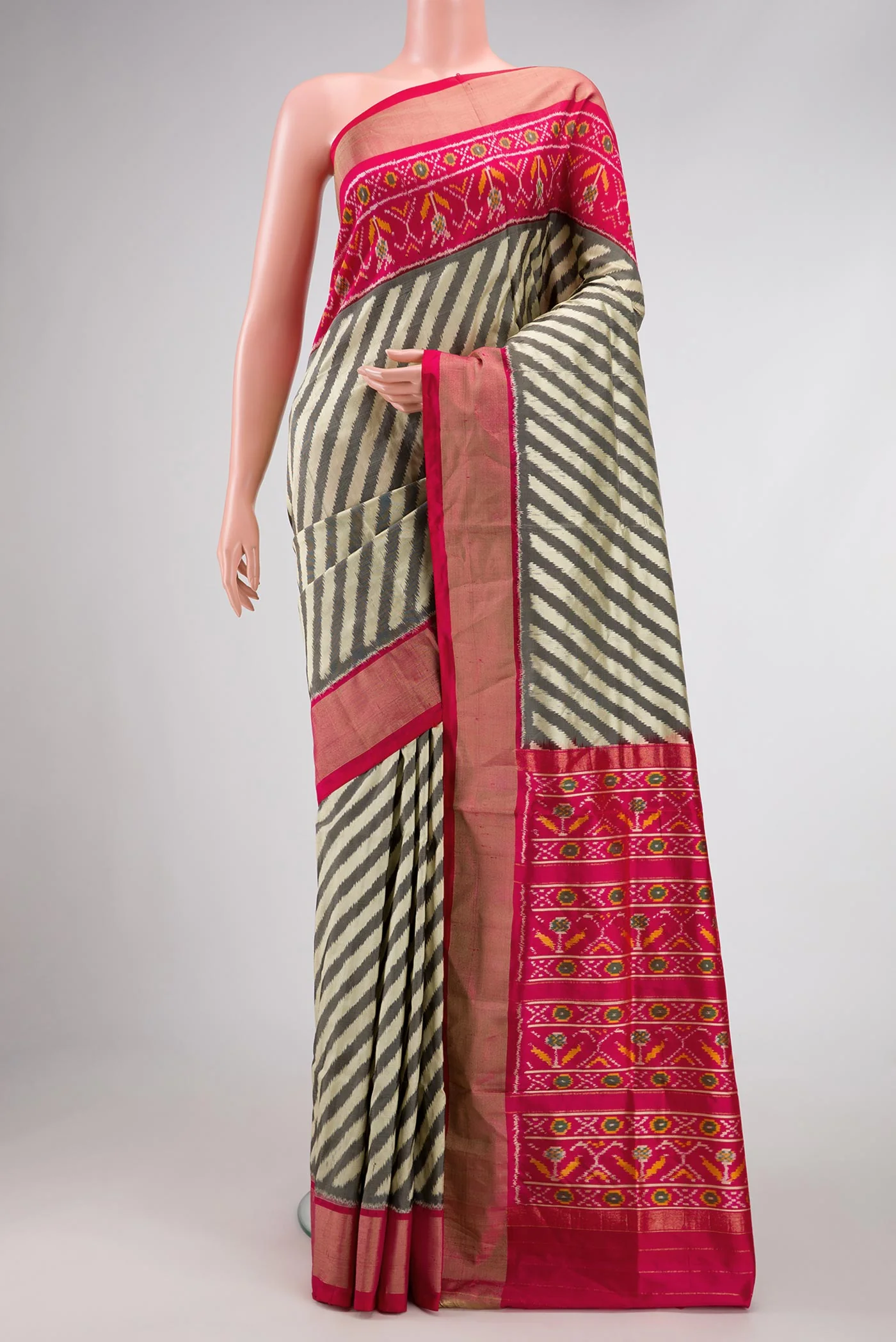 Multi Color Pochampally Silk Saree