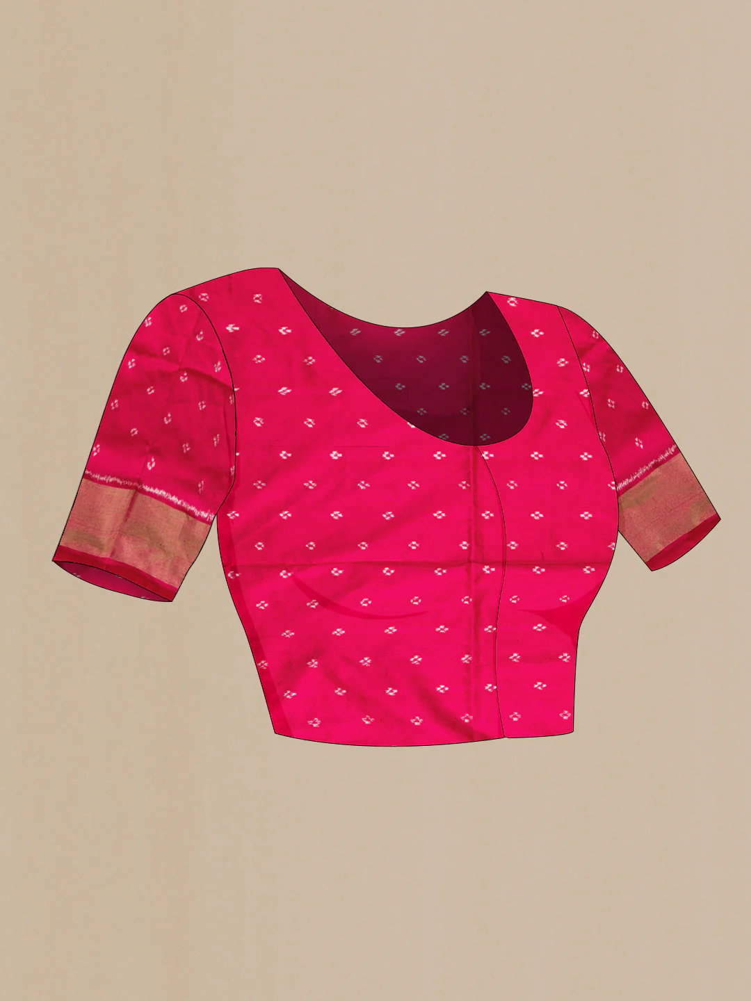 Multi Color Pochampally Silk Saree - Image 5