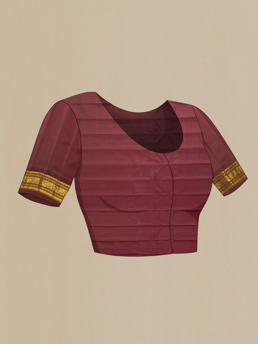 Cream Gadwal Silk Saree - Image 5