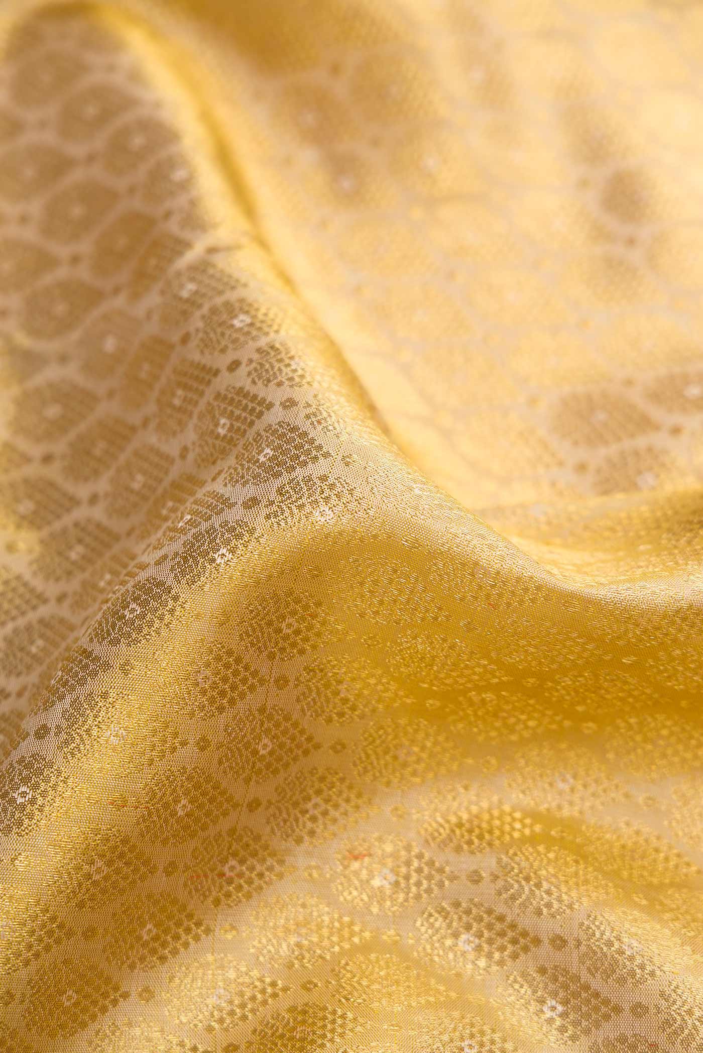 Beige Dual Tone Kanjivaram Silk Saree - Image 2