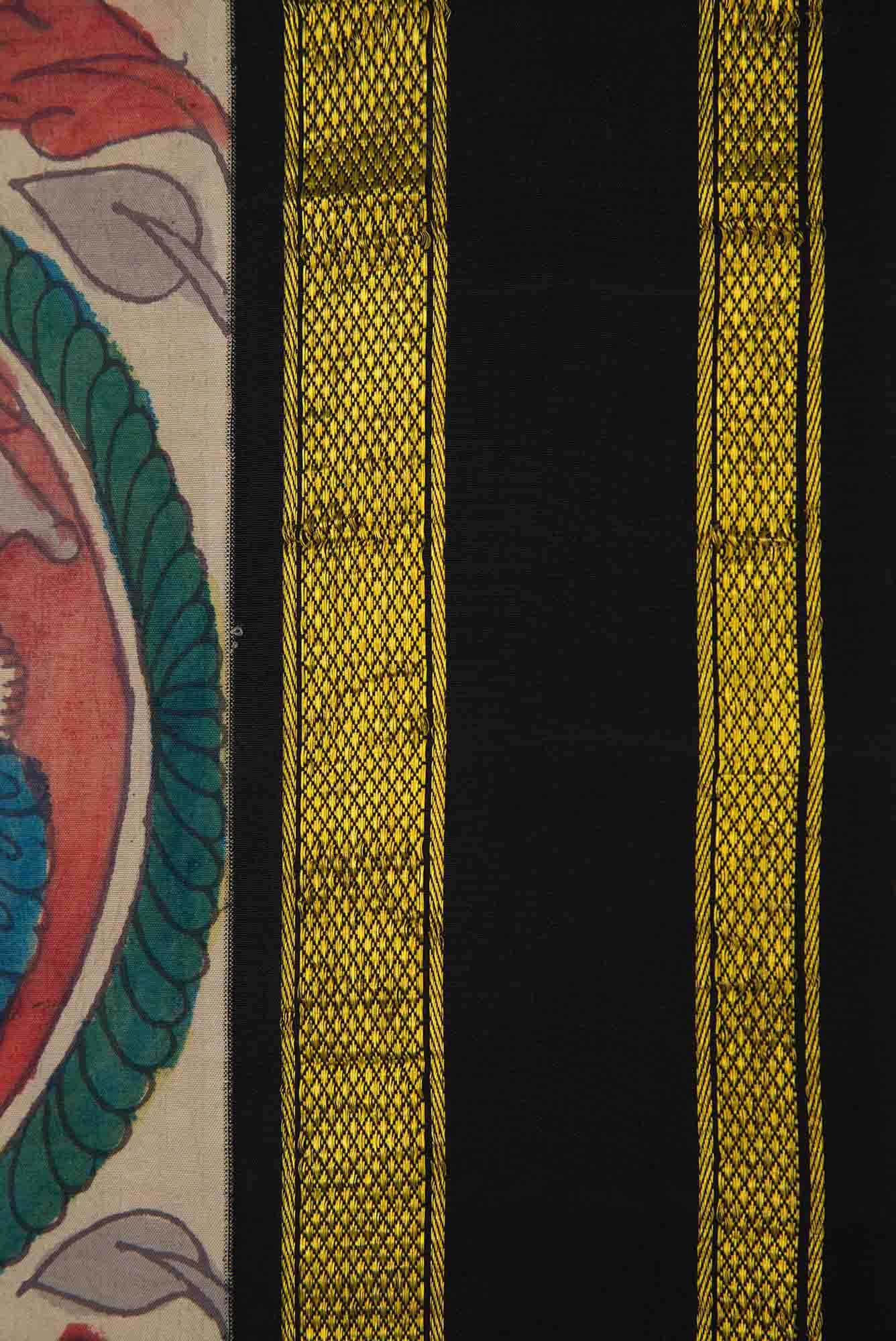 Beige Dual Tone Kanchipuram Silk Saree - Image 5