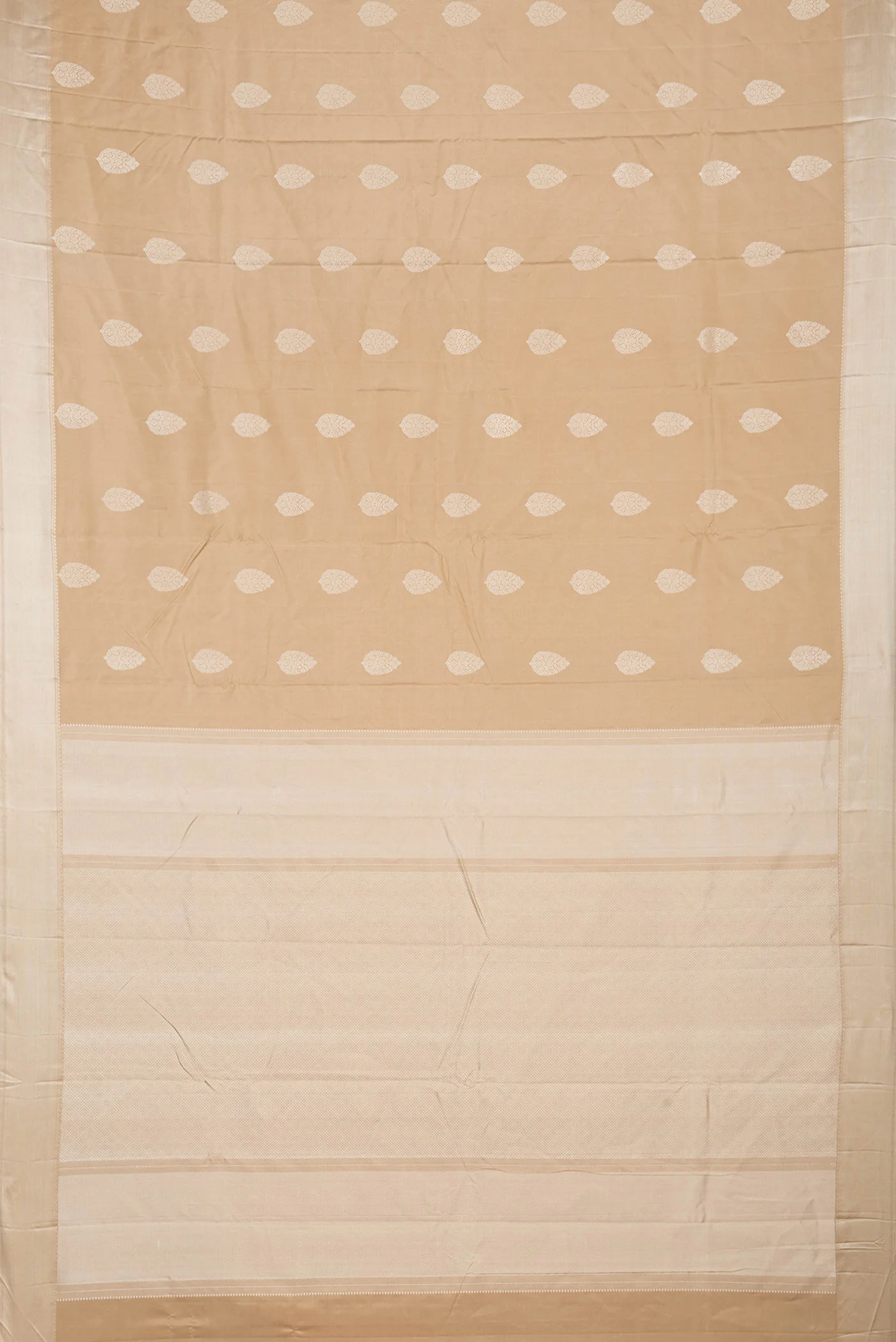 Beige Dual Tone Kanjivaram Saree - Image 6