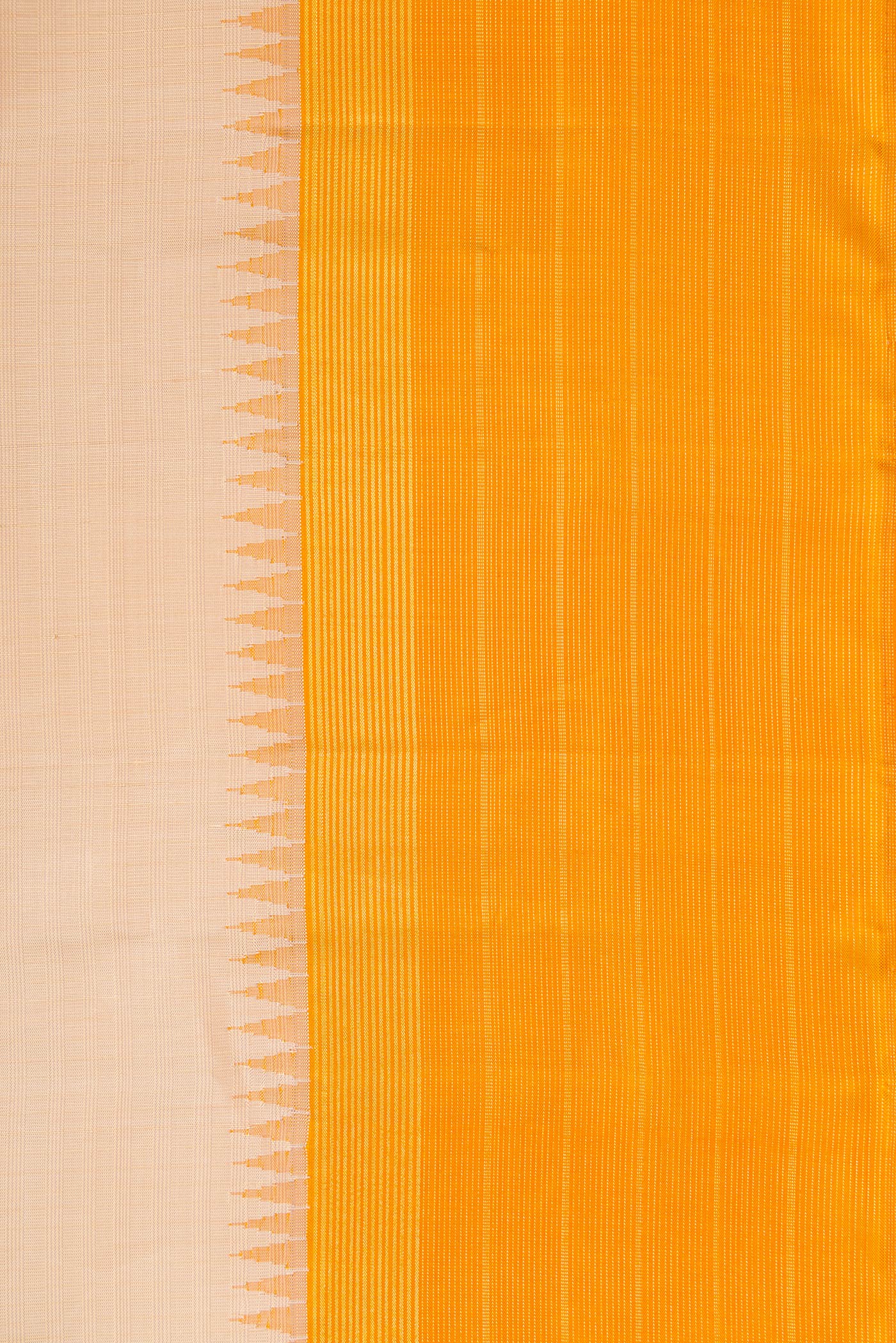Beige Kanjivaram Silk Saree - Image 3