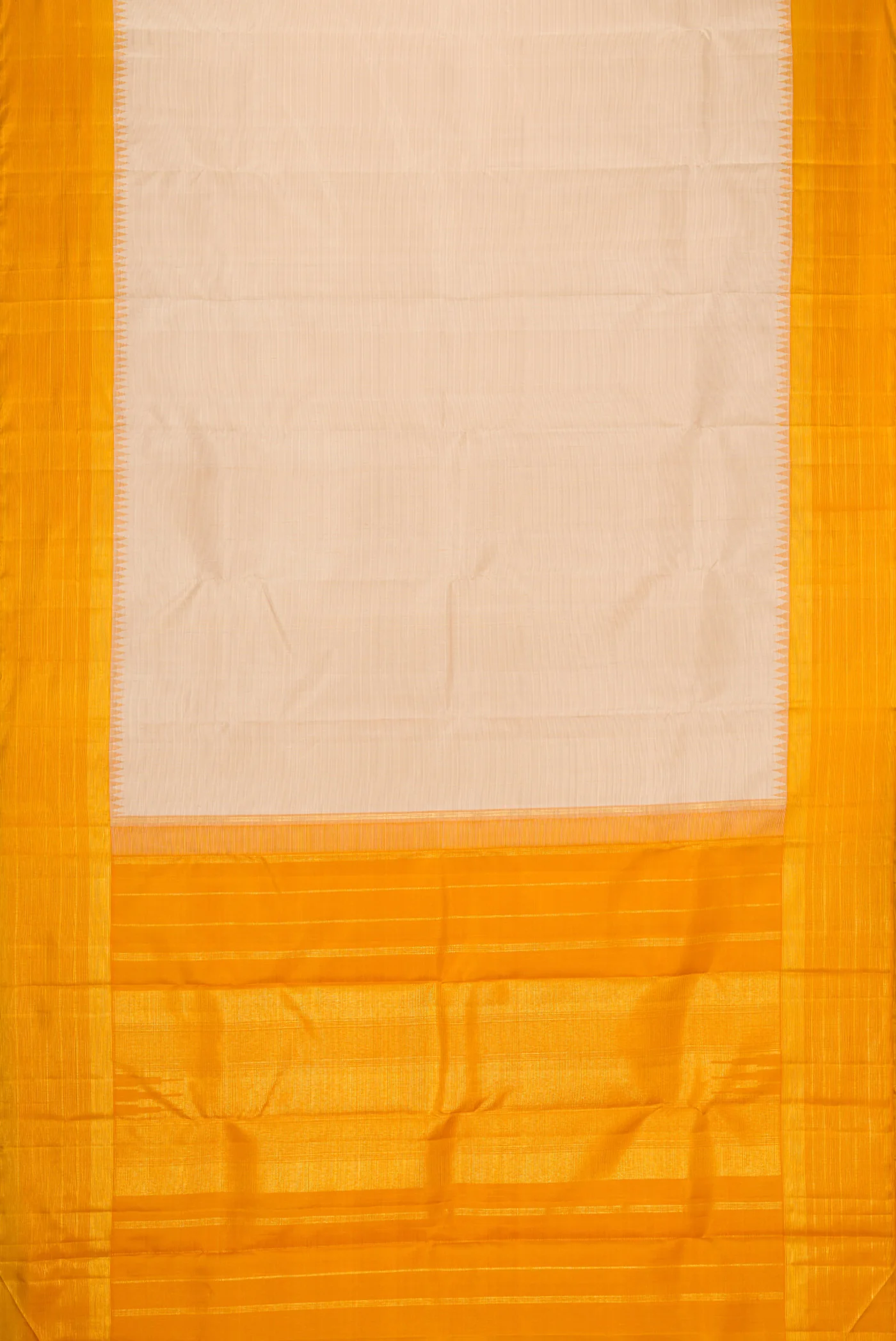 Beige Kanjivaram Silk Saree - Image 6