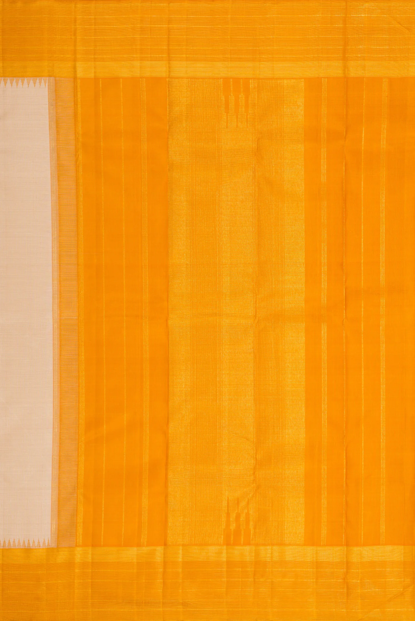Beige Kanjivaram Silk Saree - Image 7