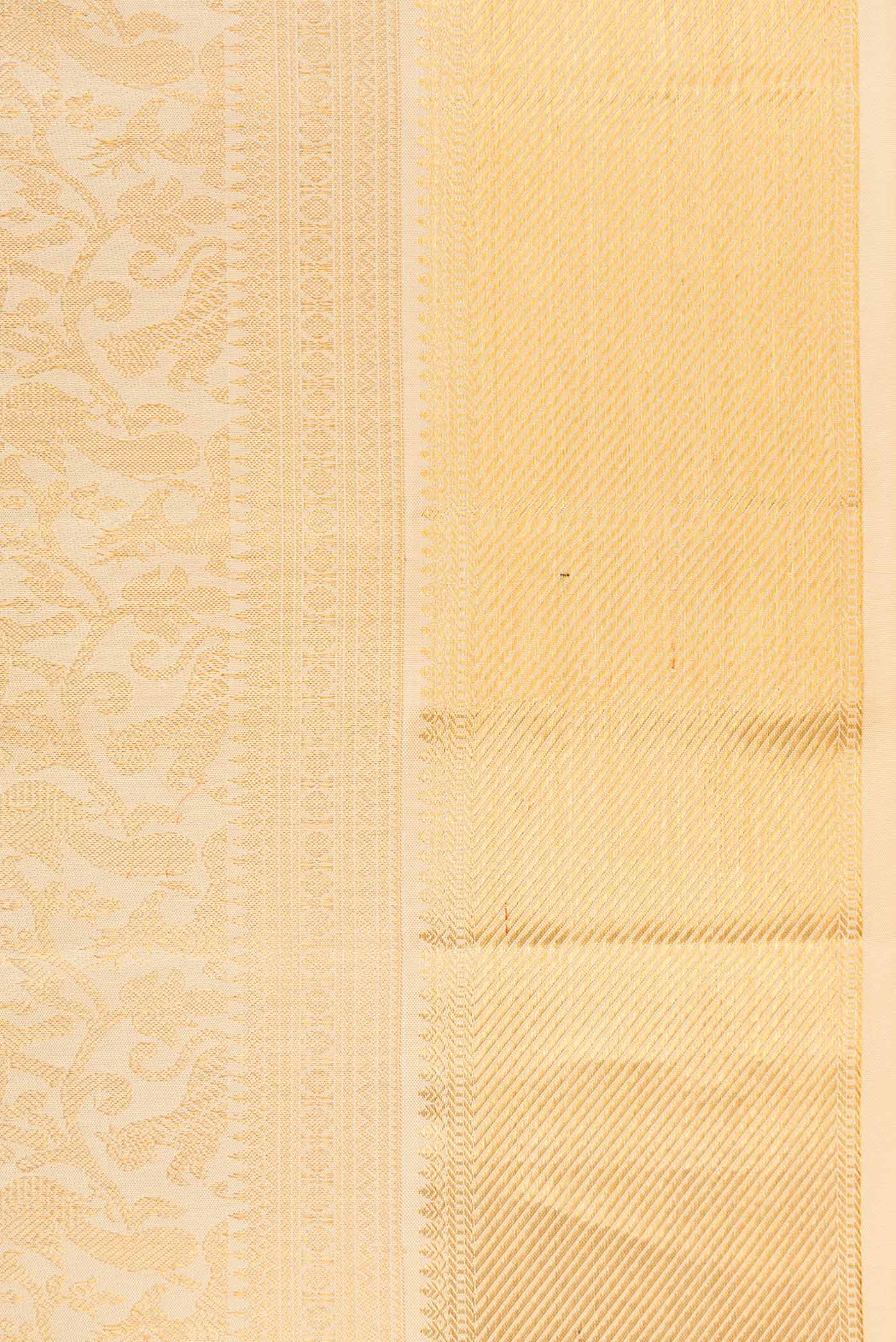Sandal Kanjivaram Silk Saree - Image 3