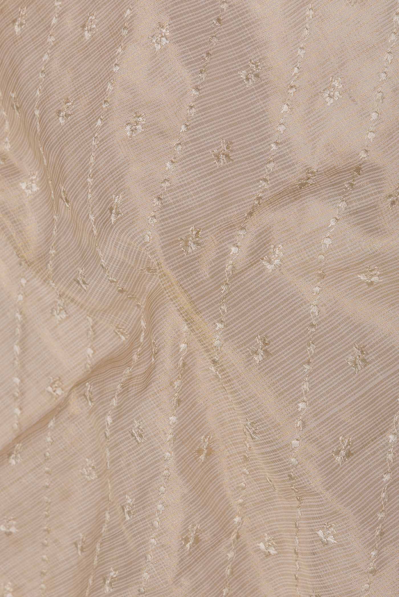 Beige Dual Tone Kota Silk Saree - Image 2