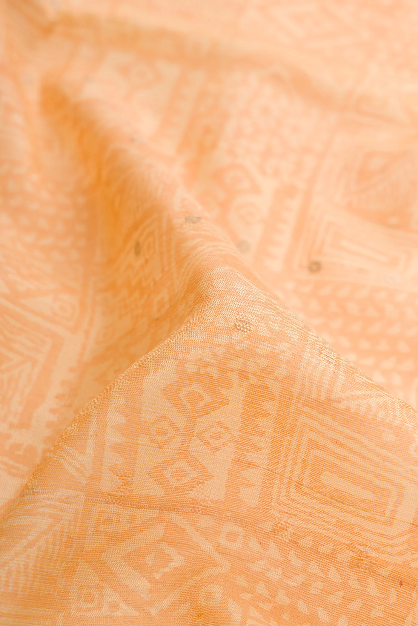 Sandal Organza Silk Saree - Image 2