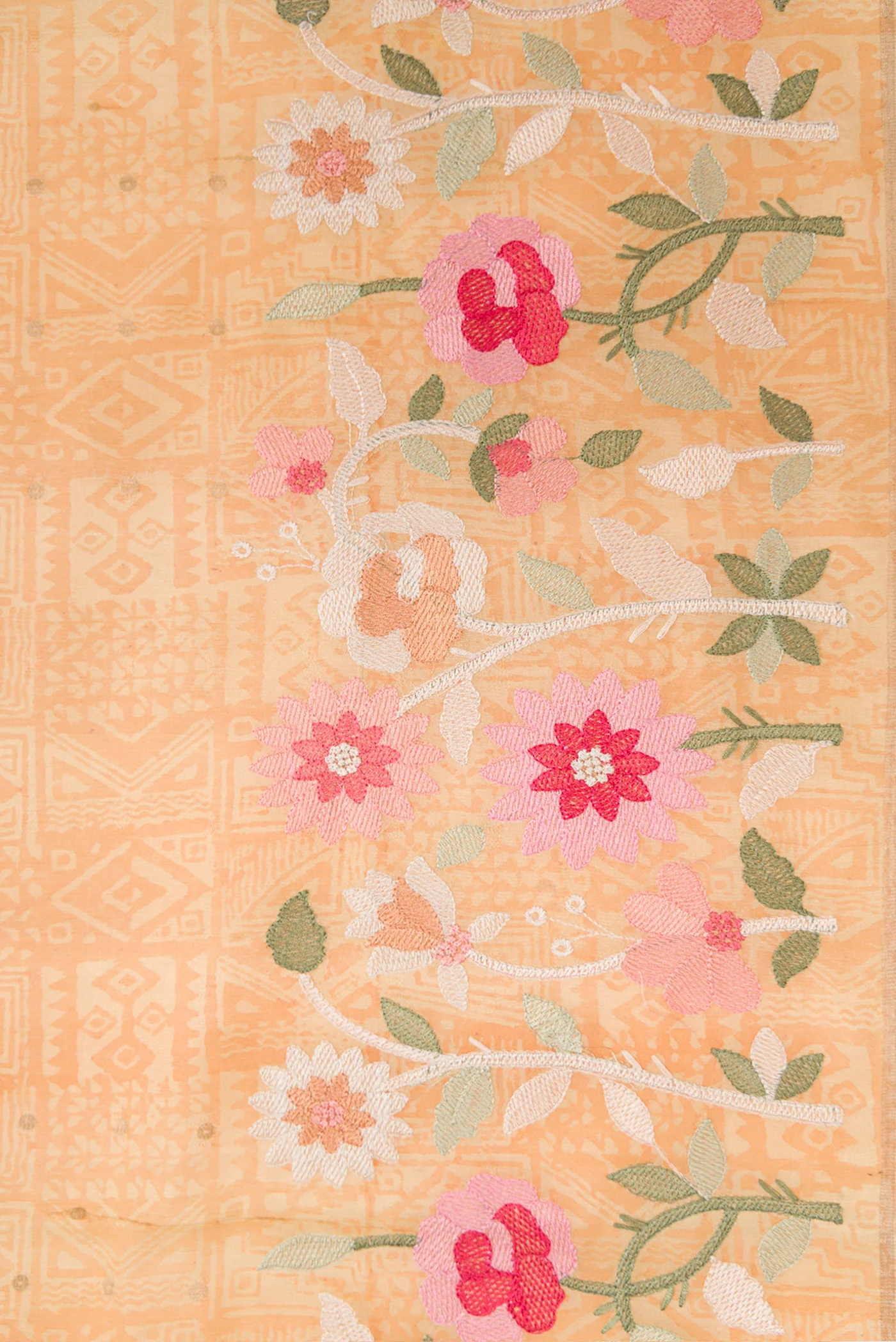 Sandal Organza Silk Saree - Image 3