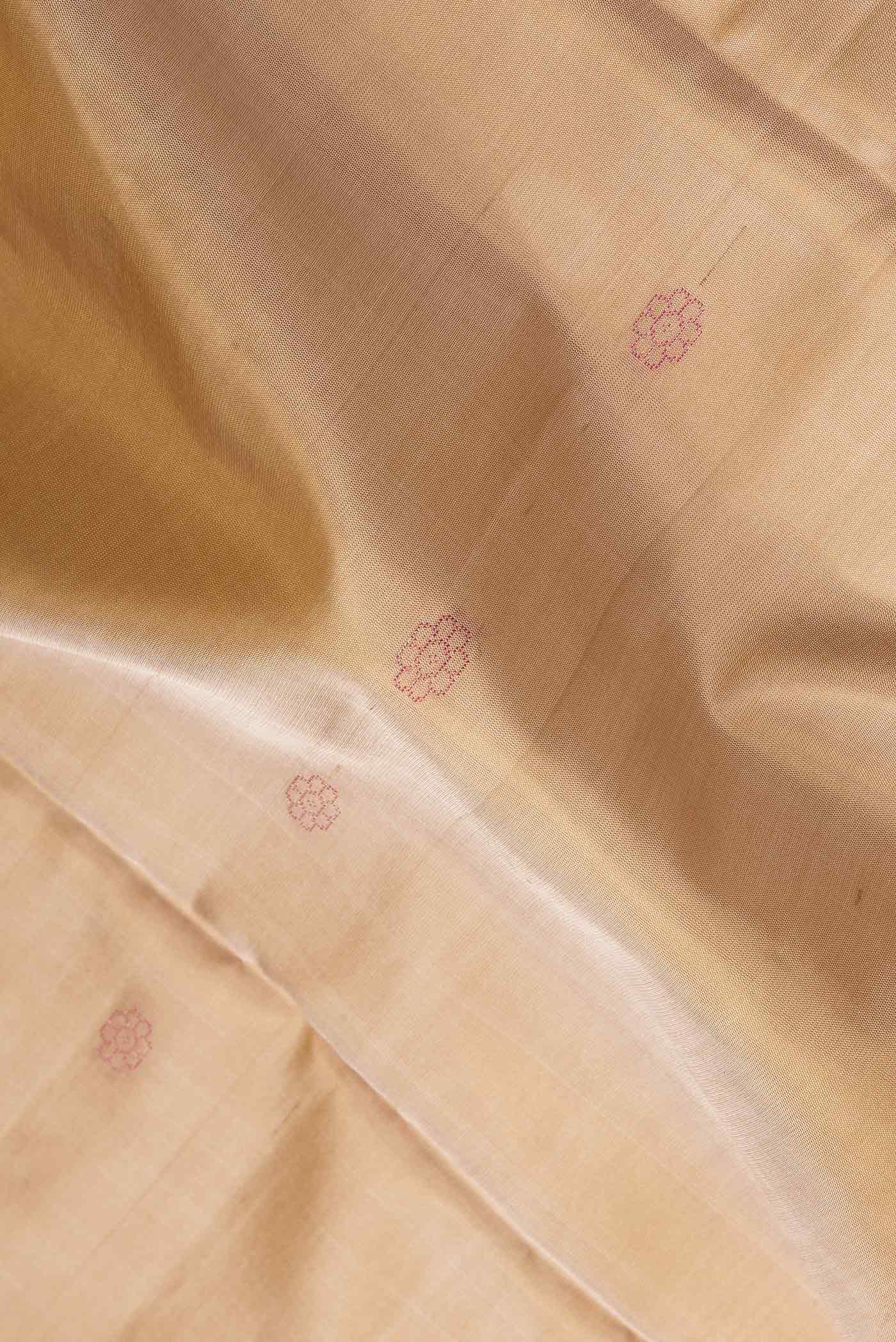 Beige Soft Silk Saree - Image 2