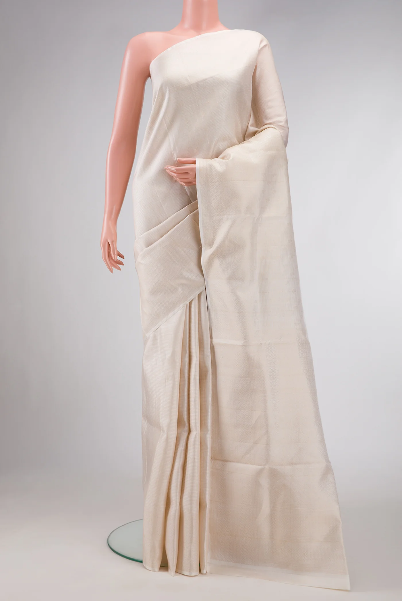 Cream Soft Silk Saree