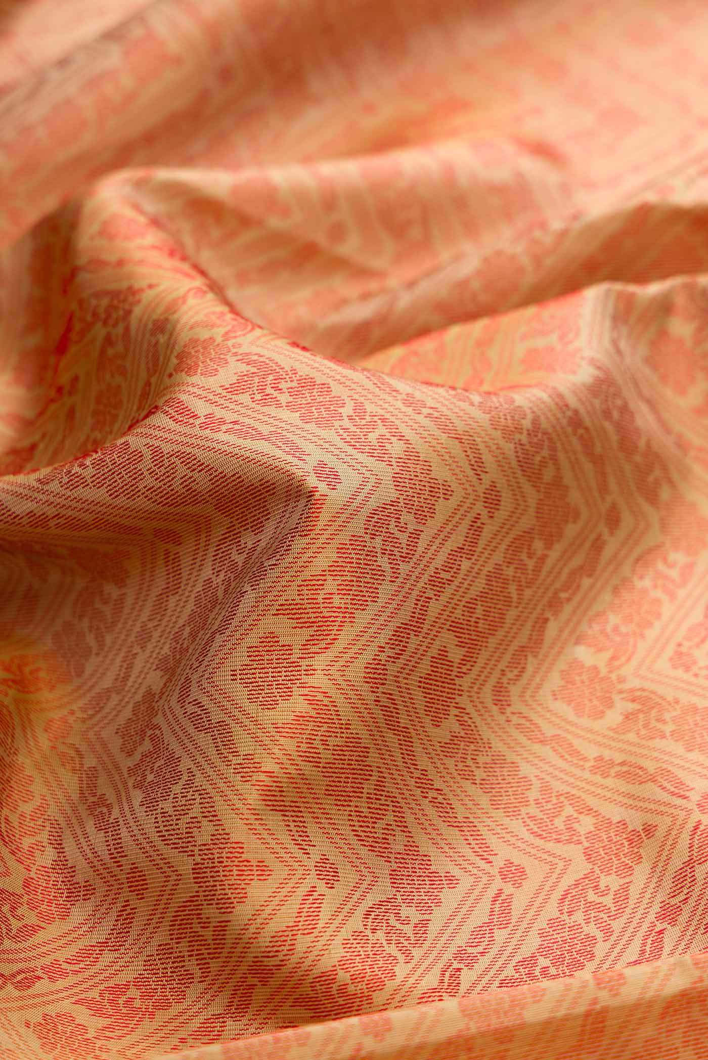 Beige Dual Tone Soft Silk Saree - Image 2