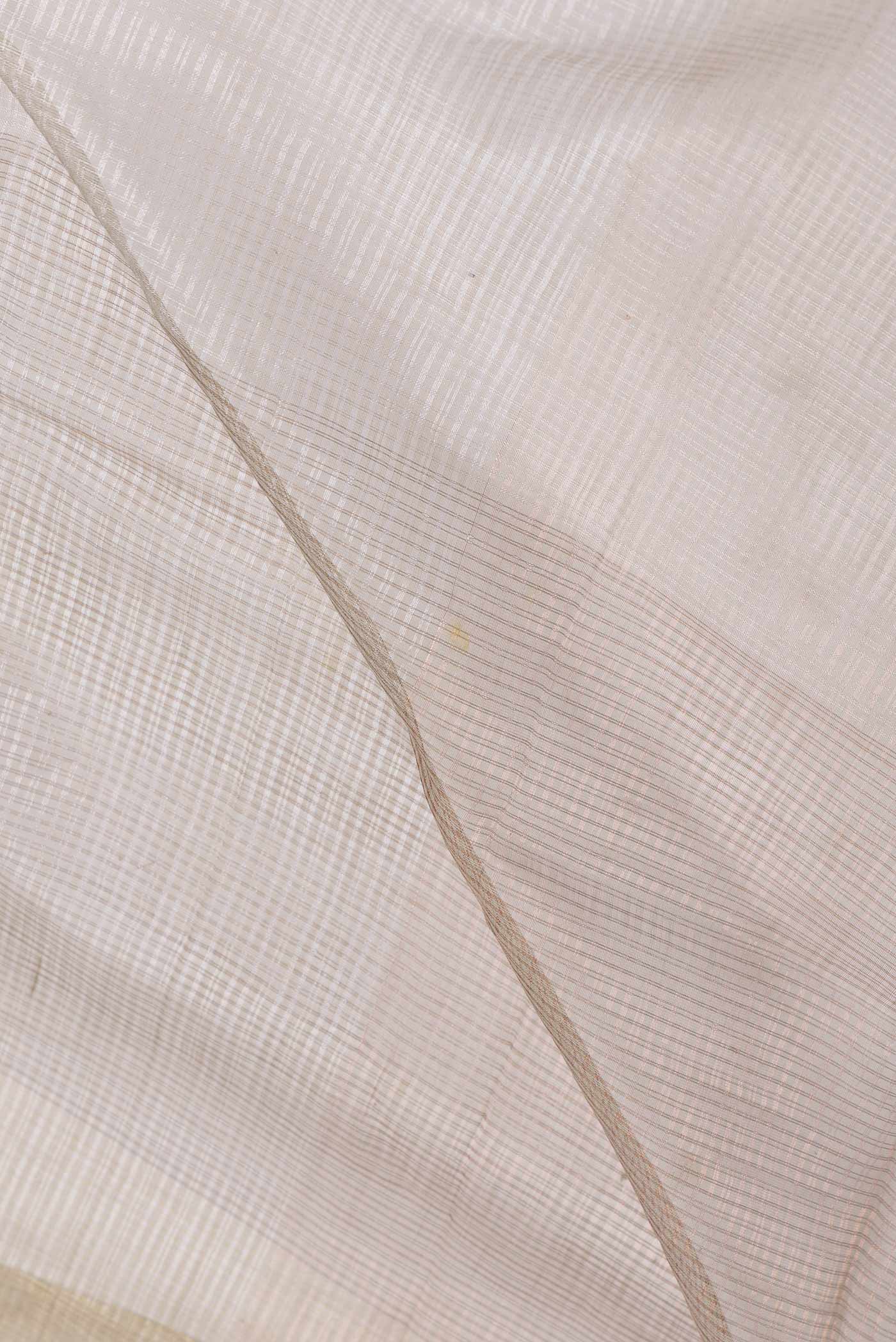 Beige Dual Tone Tussar Saree - Image 2