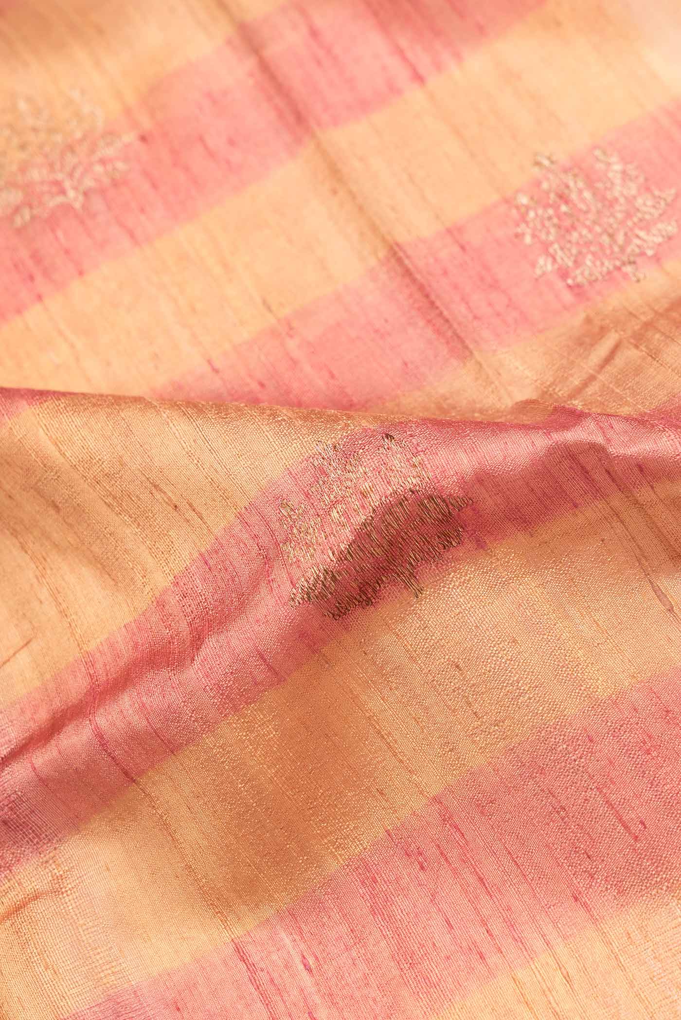 Multi Color Banarasi Tussar Silk Saree - Image 2