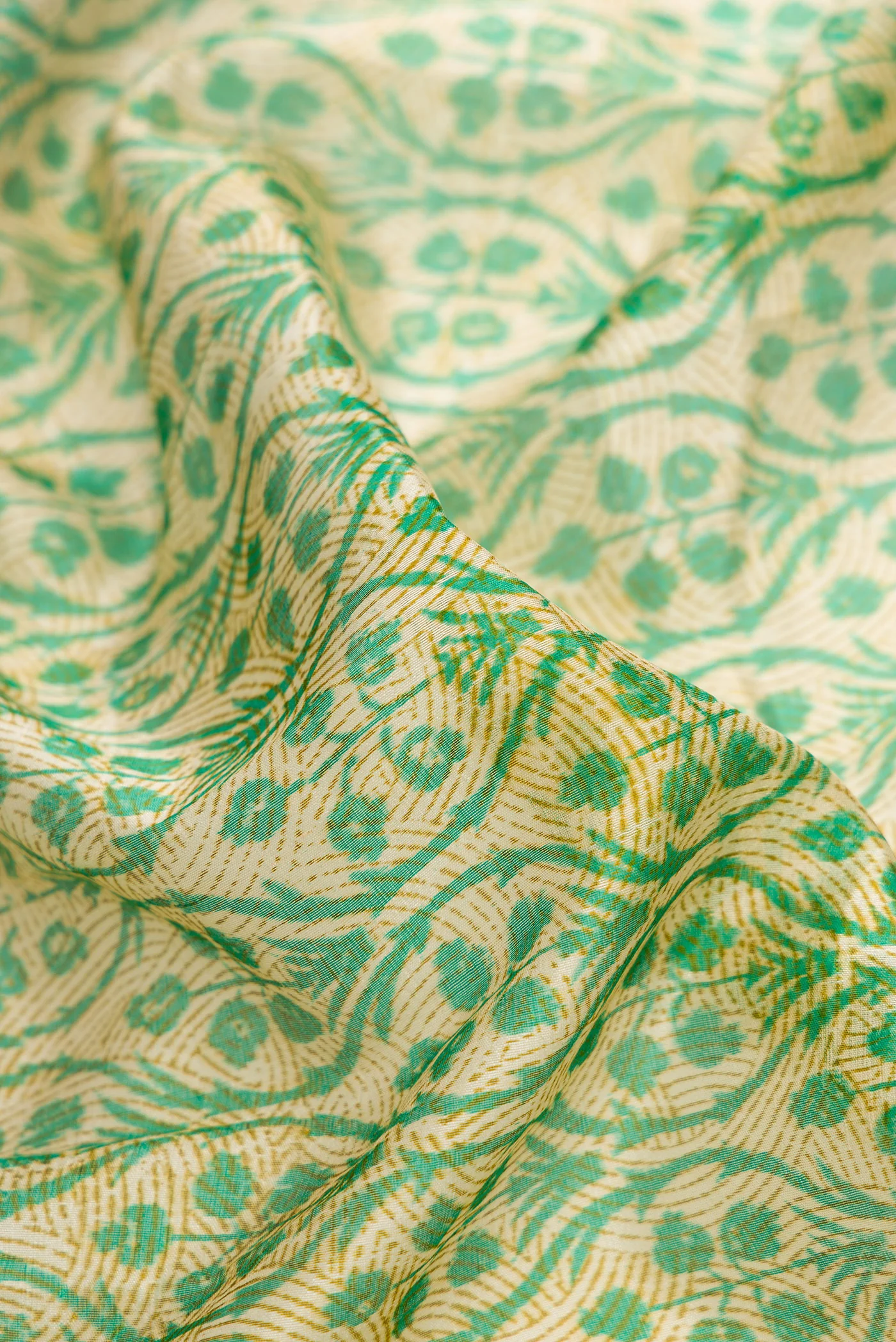 Multi Color Printed Silk Saree - Image 2