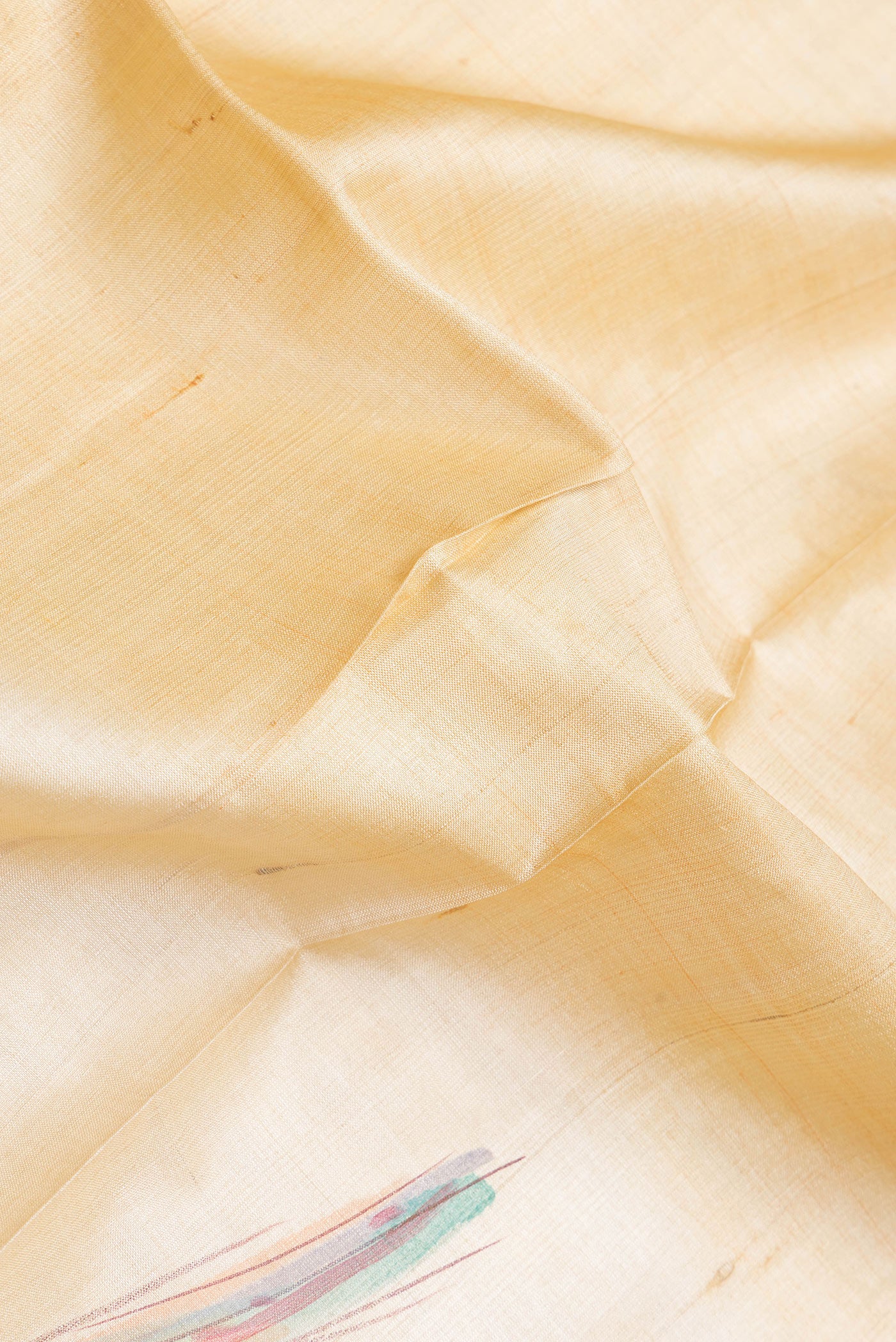 Sandal Tussar Silk Saree - Image 2