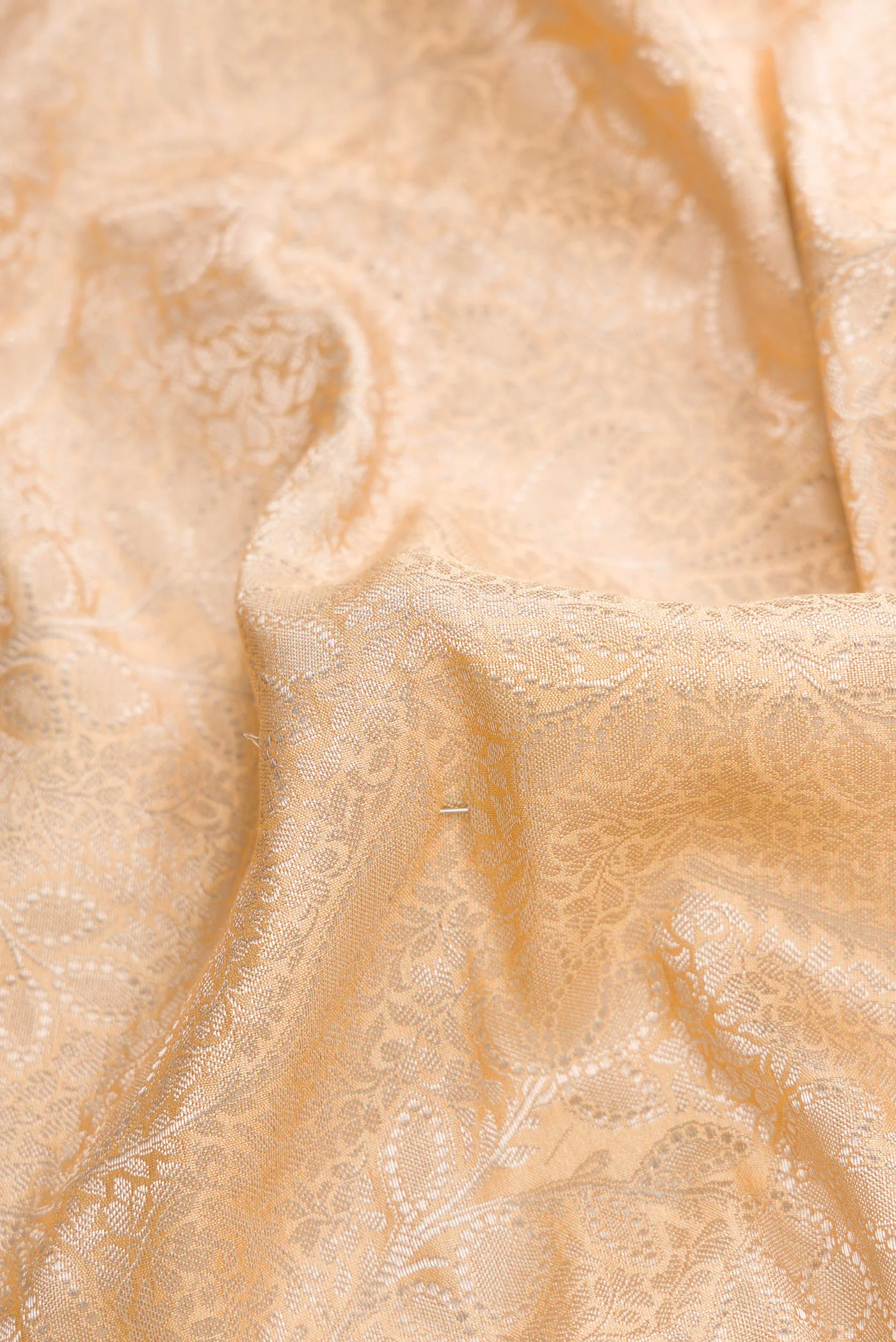 Sandal Tussar Silk Saree - Image 2