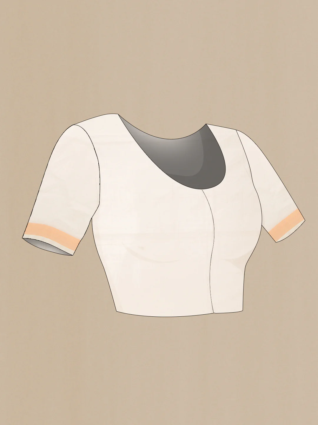 Cream Uppada Cotton Saree - Image 4