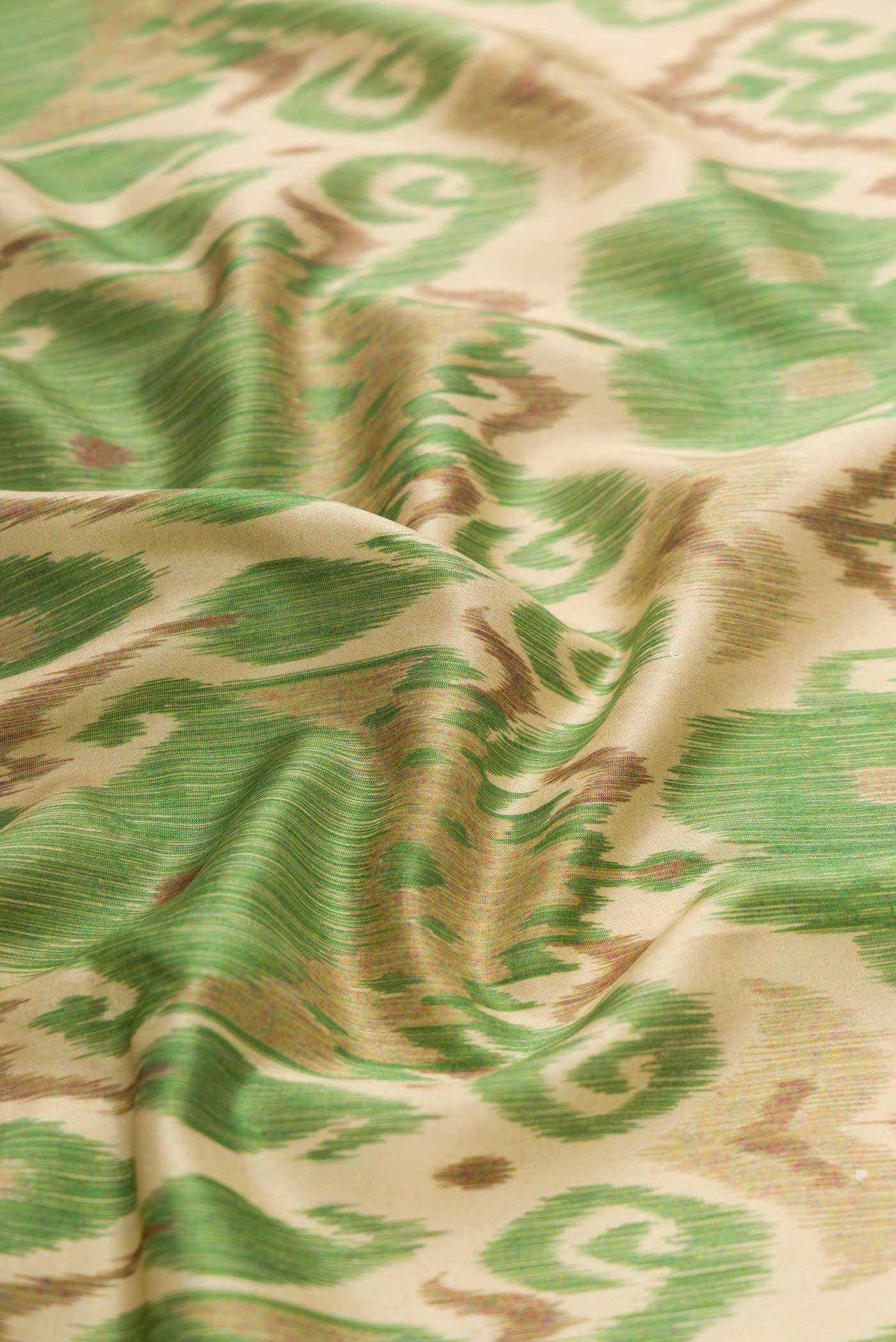 Beige Kanchipuram Silk Saree - Image 3