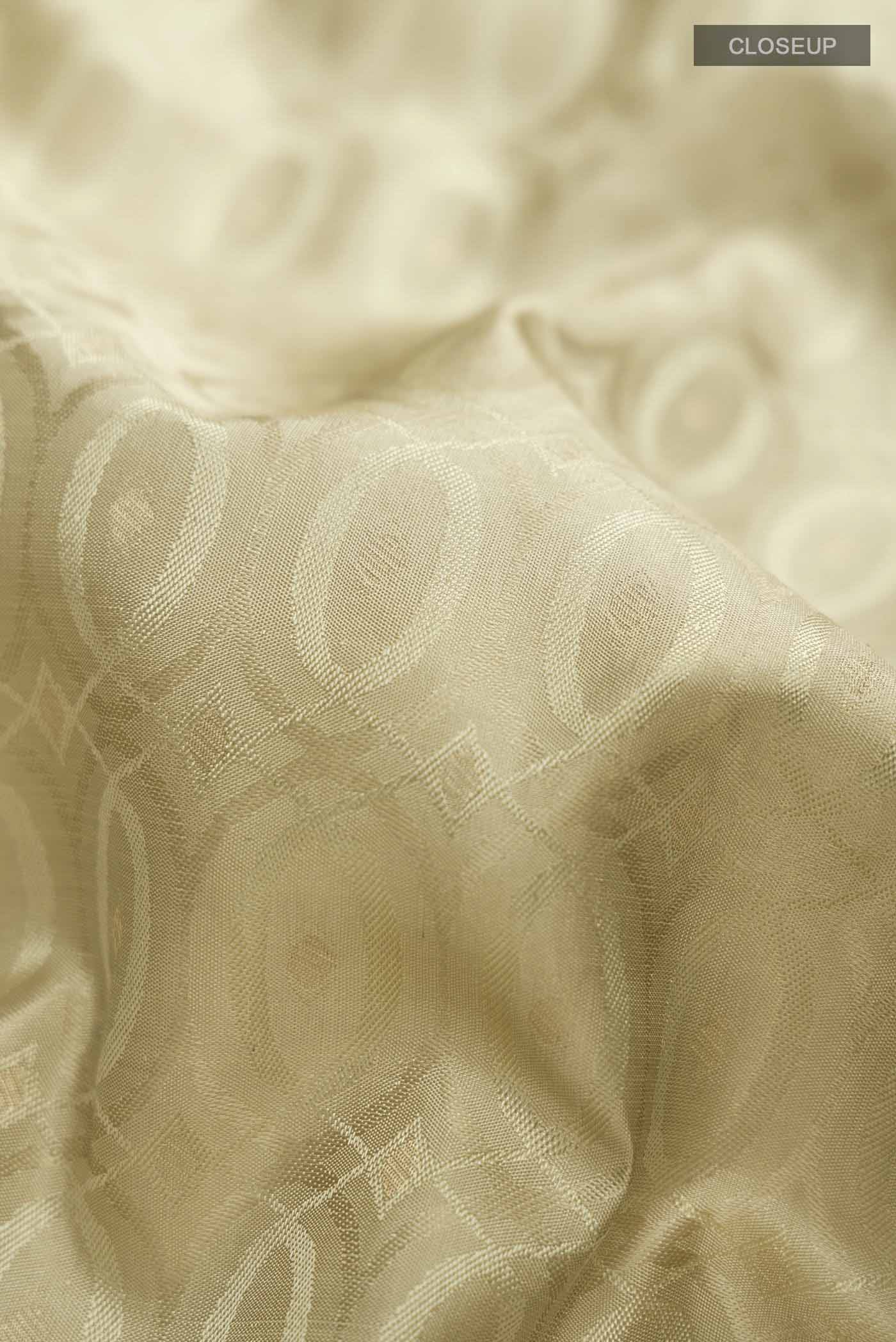 Beige Soft Silk Saree - Image 2