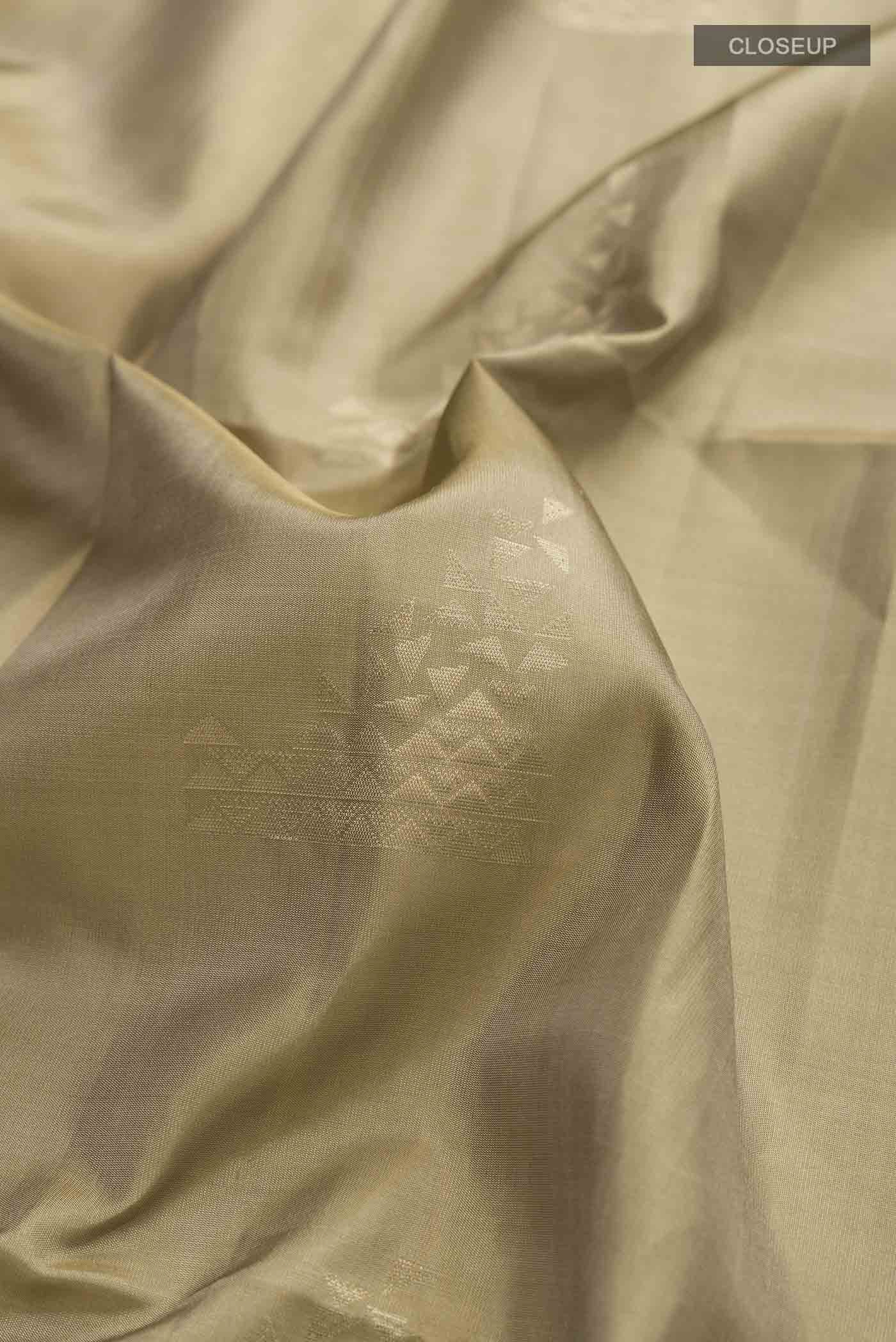 Beige Soft Silk Saree - Image 2