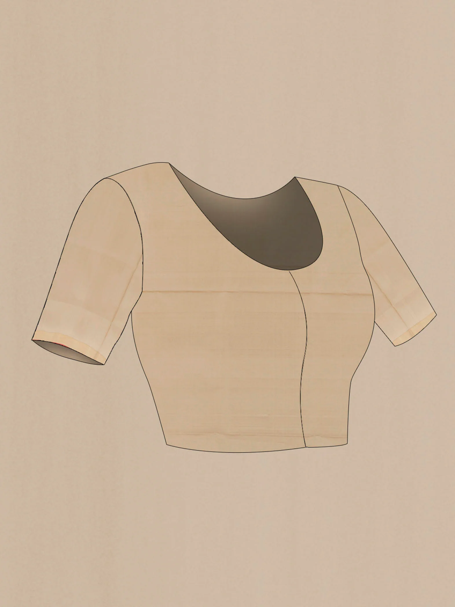 Beige Uppada Silk Saree - Image 2