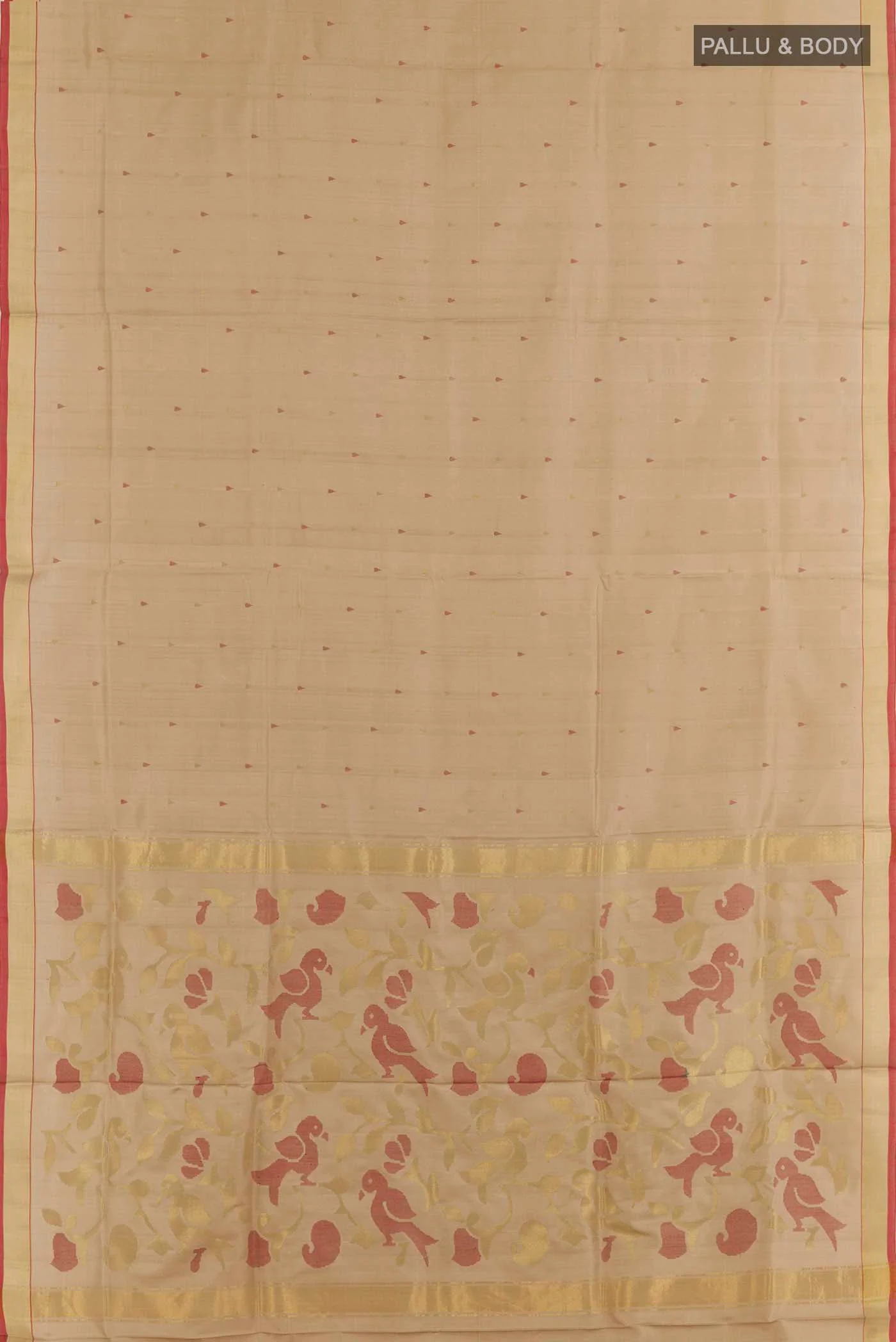 Beige Uppada Silk Saree - Image 3