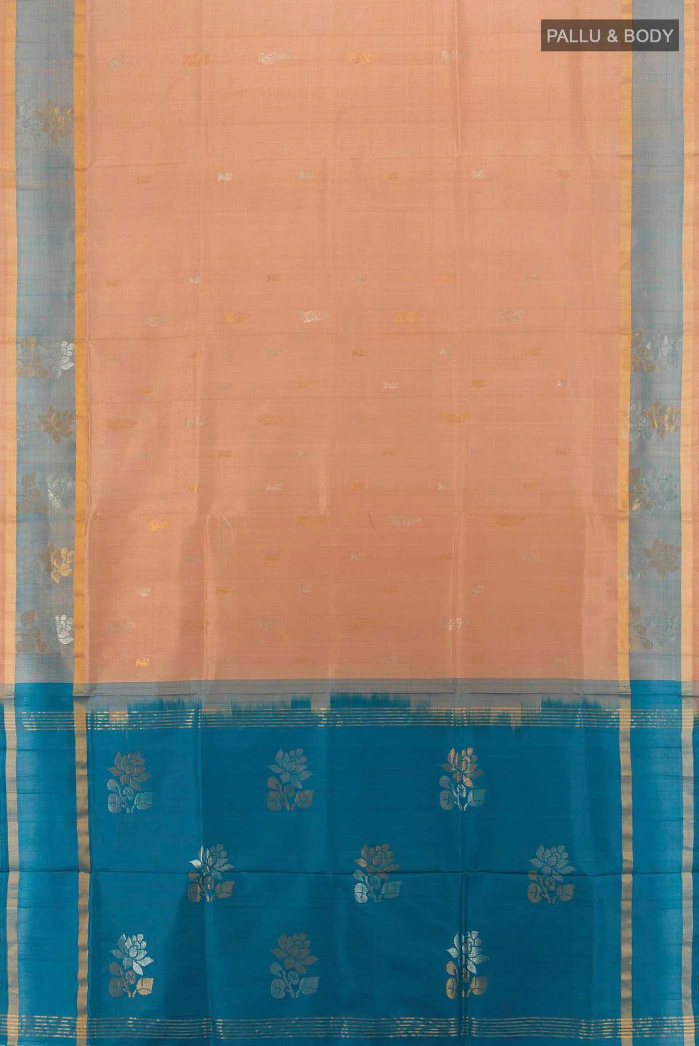 Sandal Uppada Silk Saree - Image 5