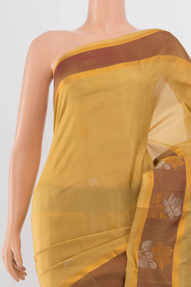 Sandal Uppada Silk Saree - Image 2