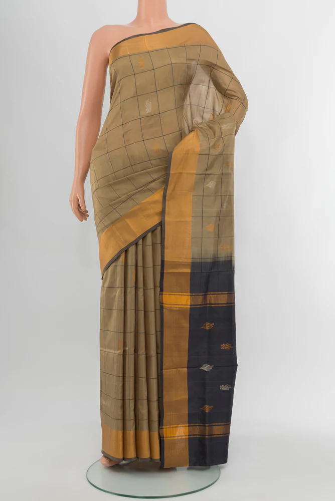 Beige Uppada Silk Saree