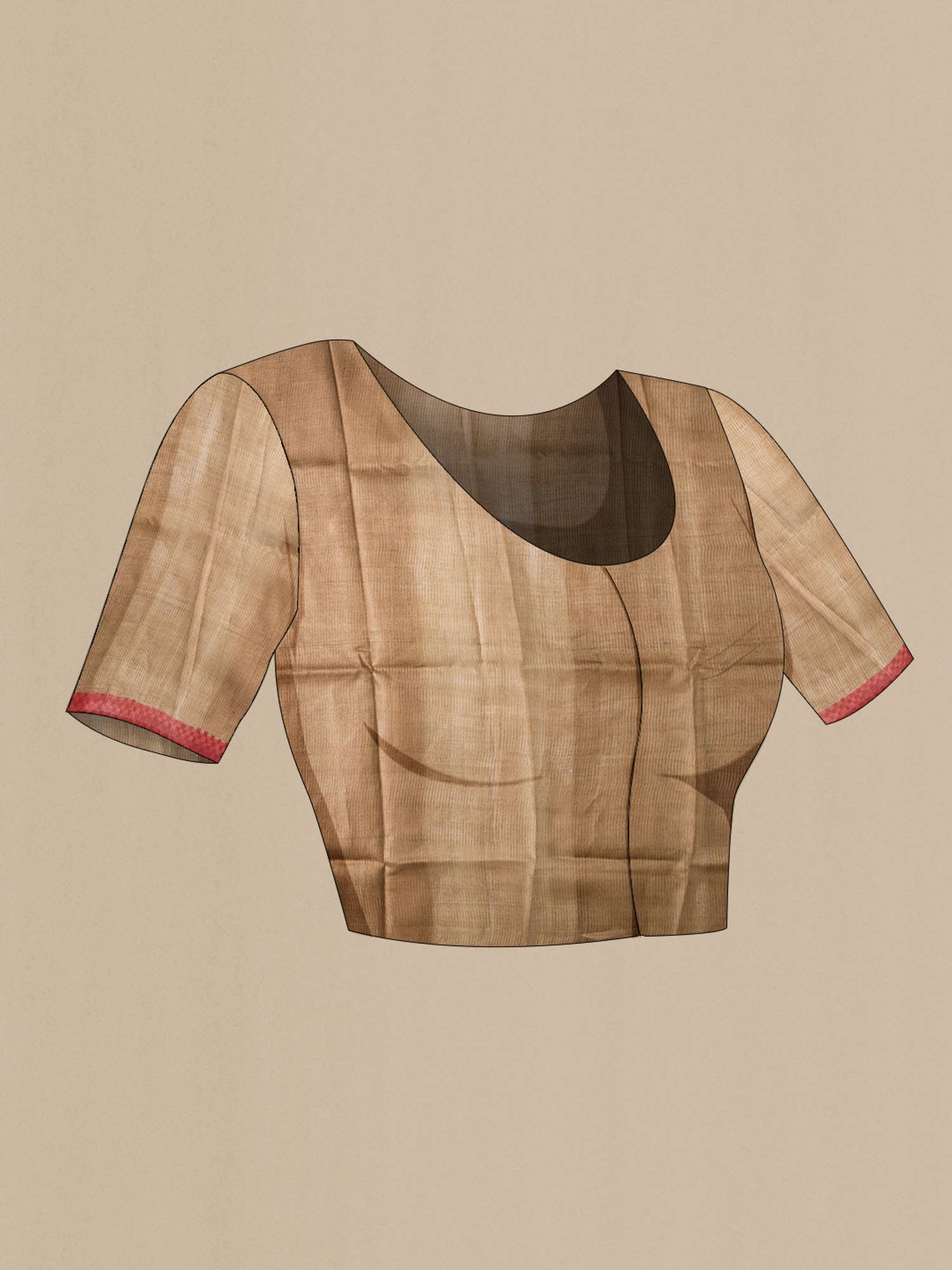 Black Bhagalpuri Tussar Silk Saree - Image 9