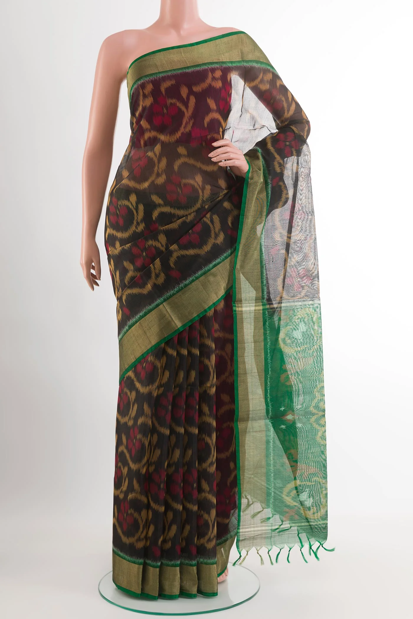 Black Silk Cotton Saree