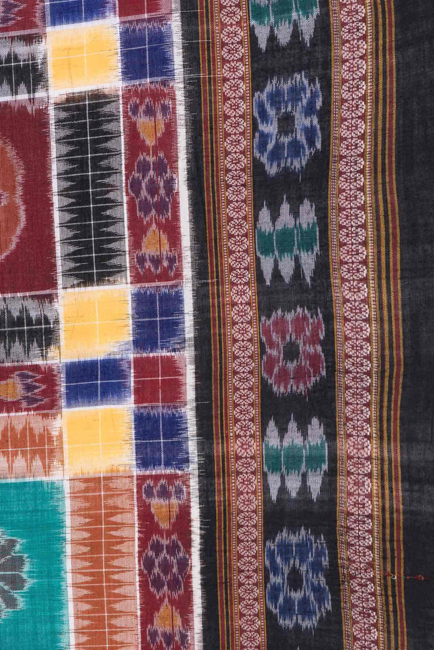 Black Cotton Saree - Image 5