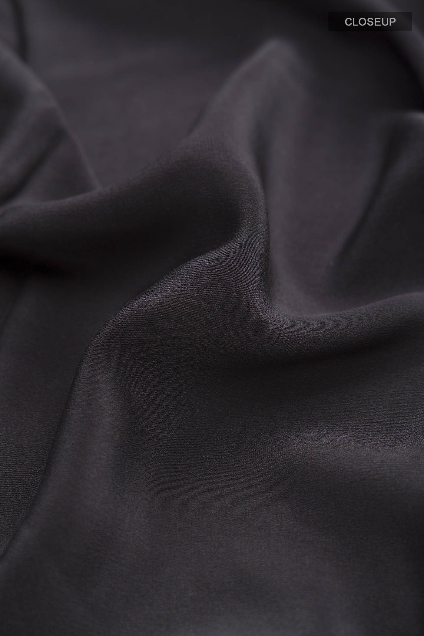 Black Crepe Saree - Image 2