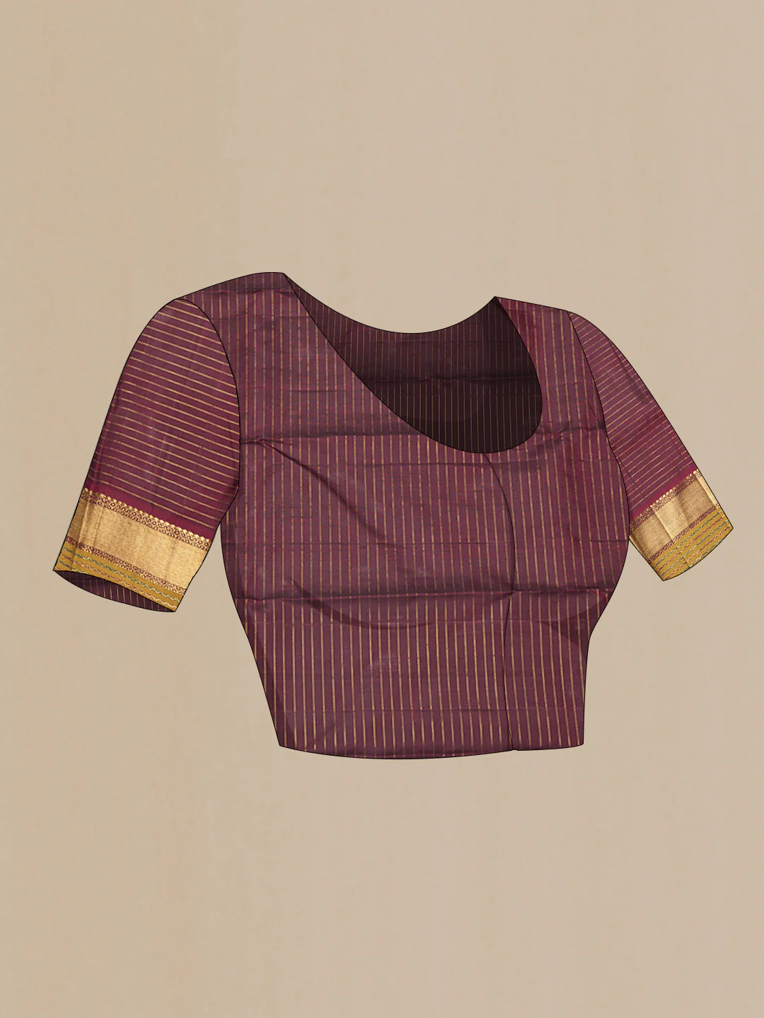 Black Dual Tone Kanchipuram Saree - Image 5