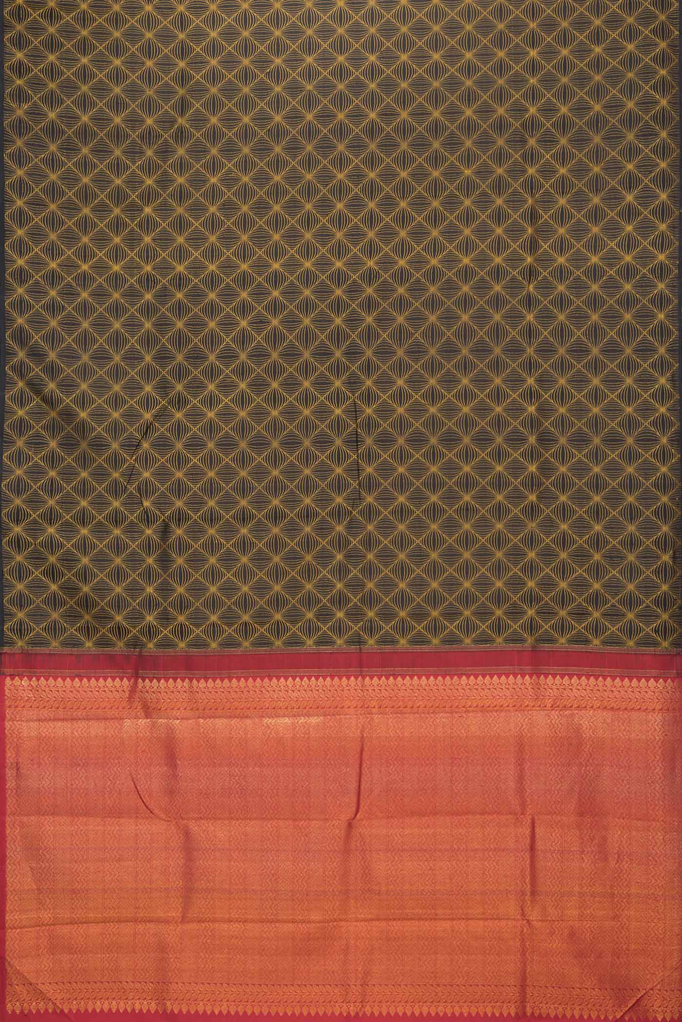 Multi Color Kanjivaram Silk Saree - Image 6