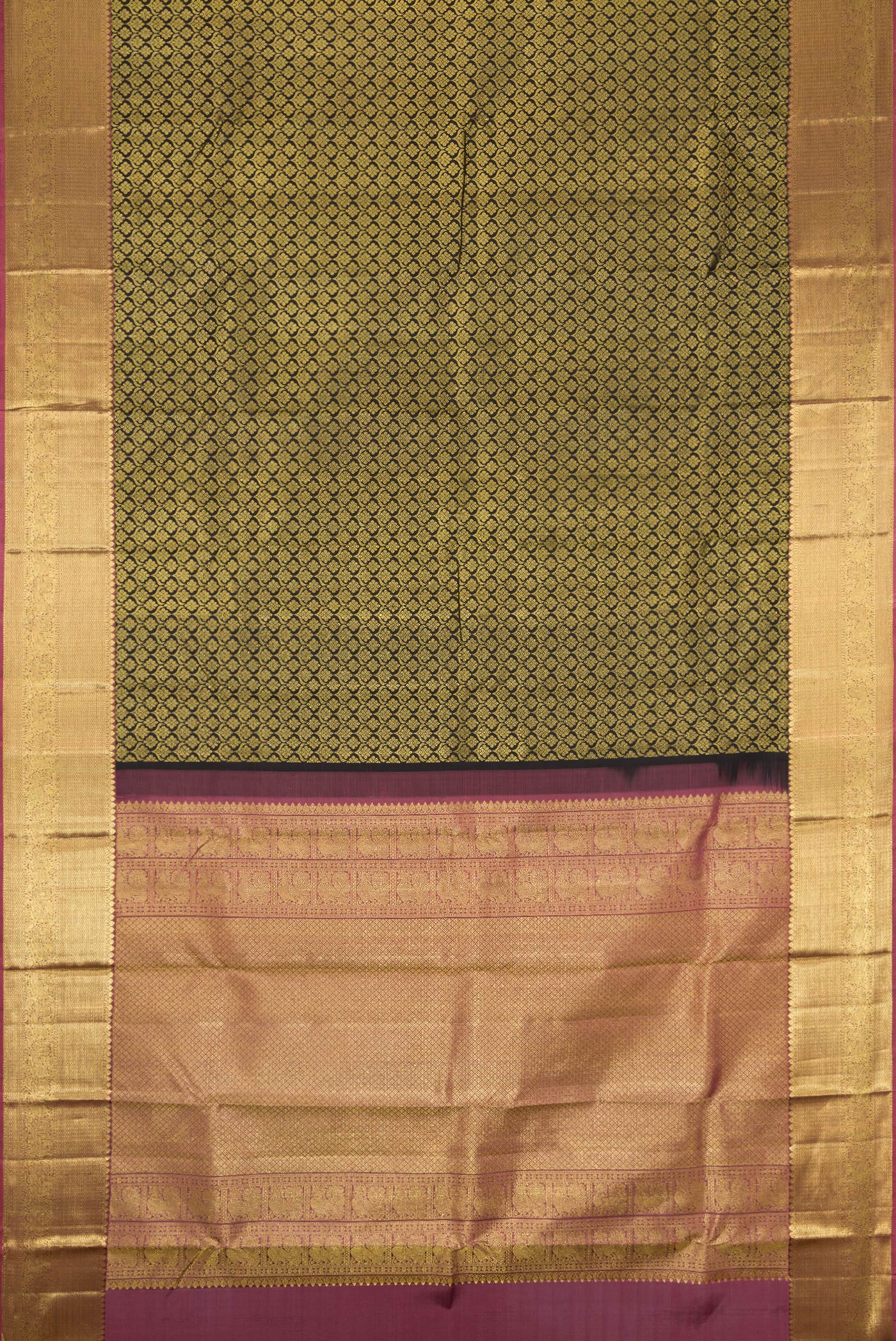 Black Kanjivaram Silk Saree - Image 6