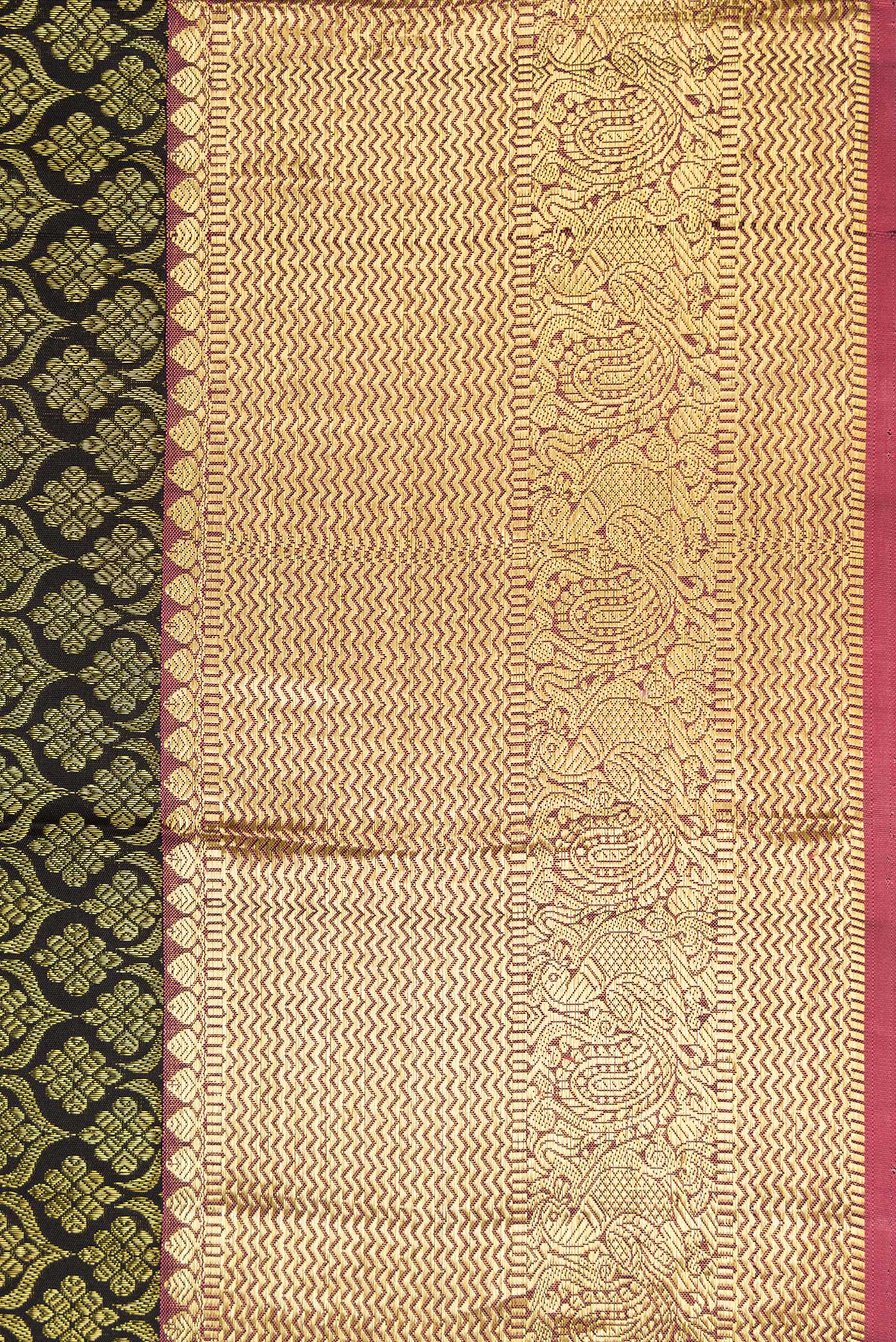 Black Kanjivaram Silk Saree - Image 3