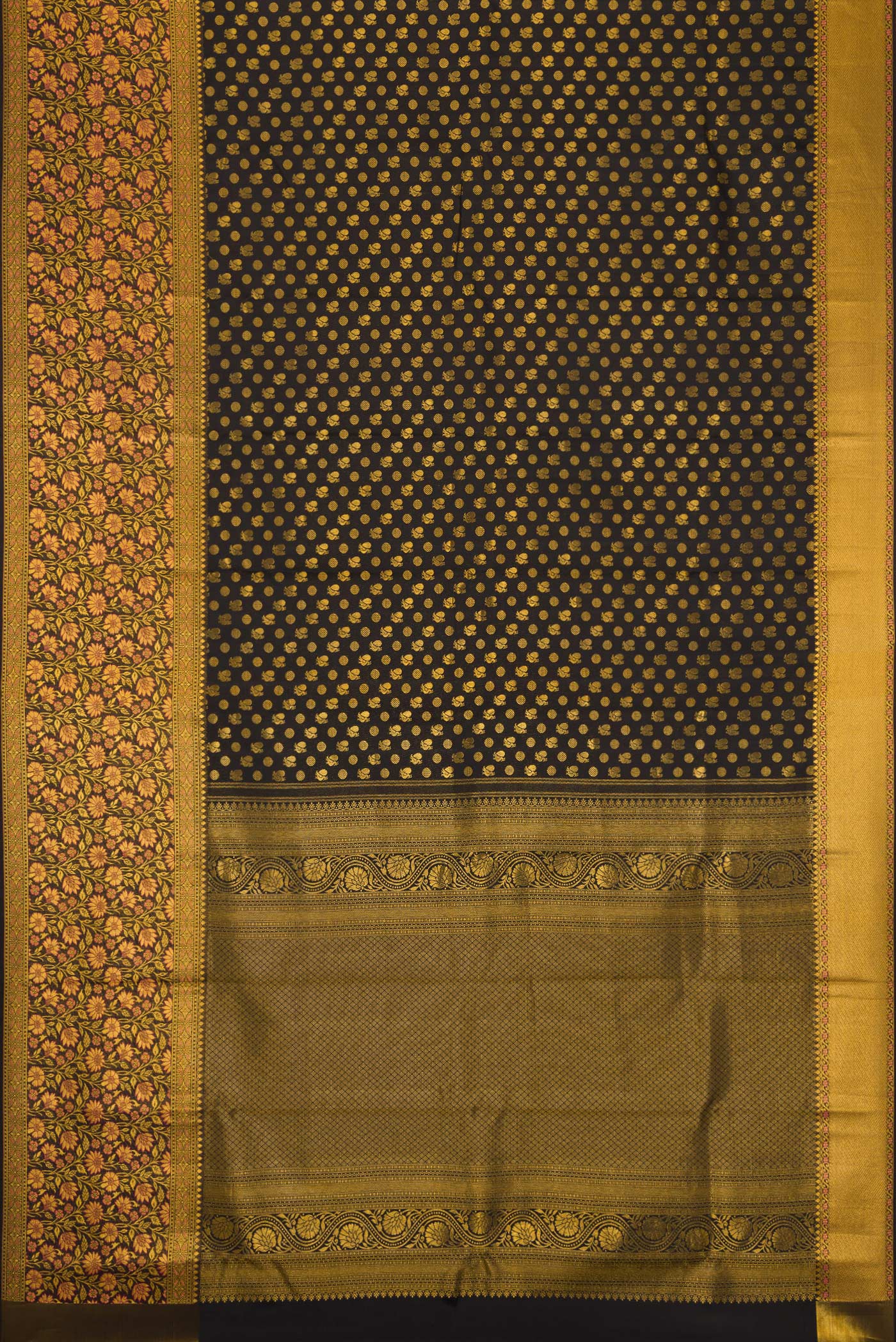 Black Kanjivaram Silk Saree - Image 6