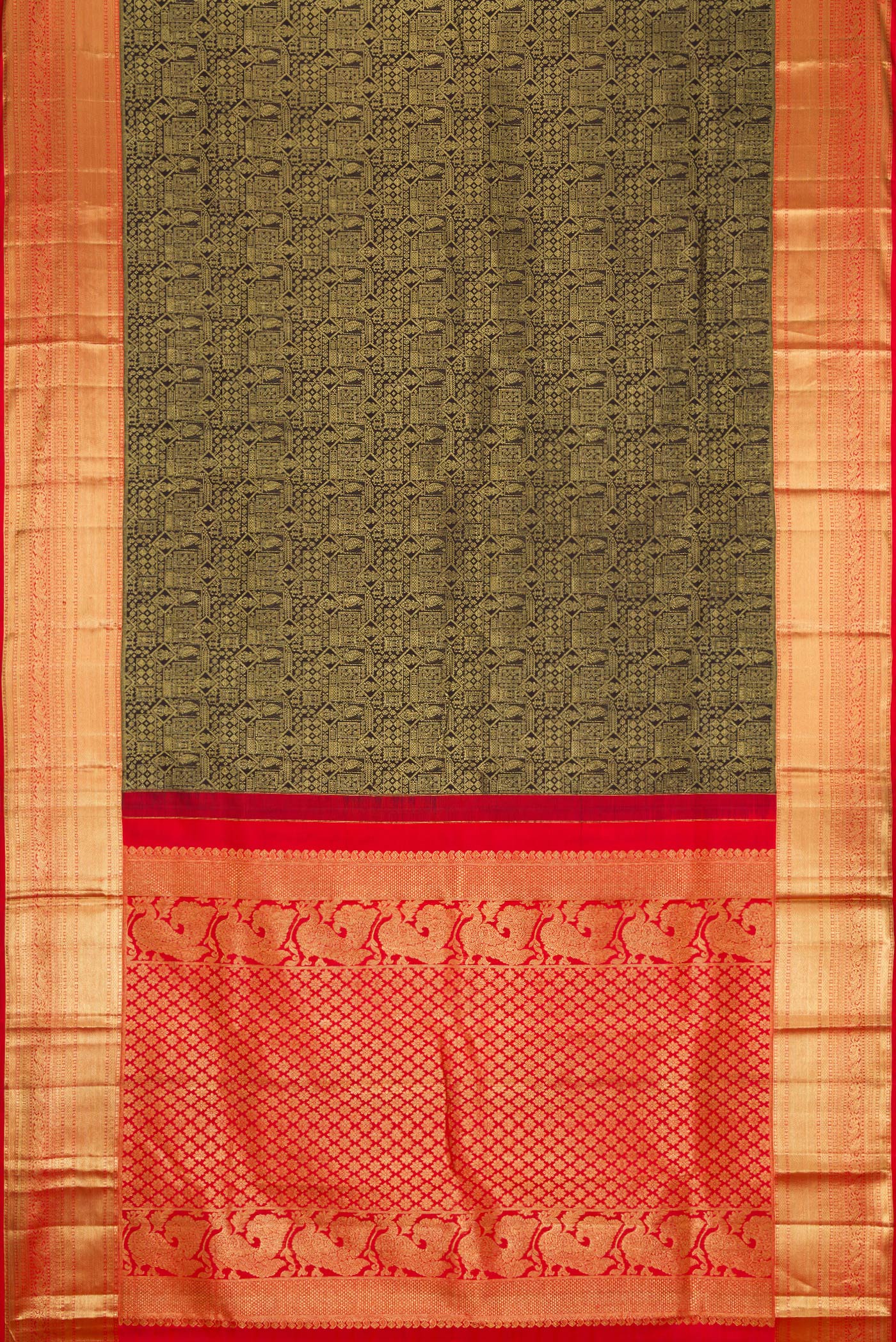 Black Kanjivaram Silk Saree - Image 6