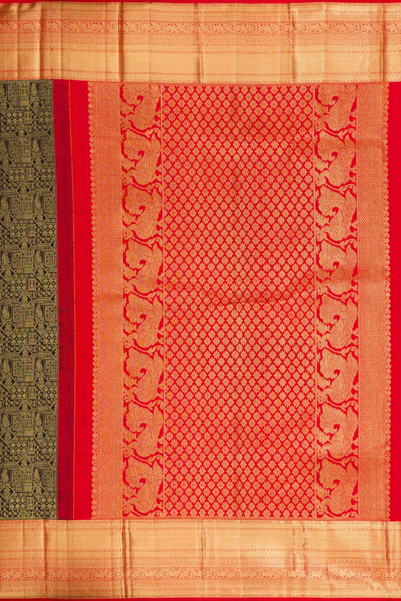 Black Kanjivaram Silk Saree - Image 7
