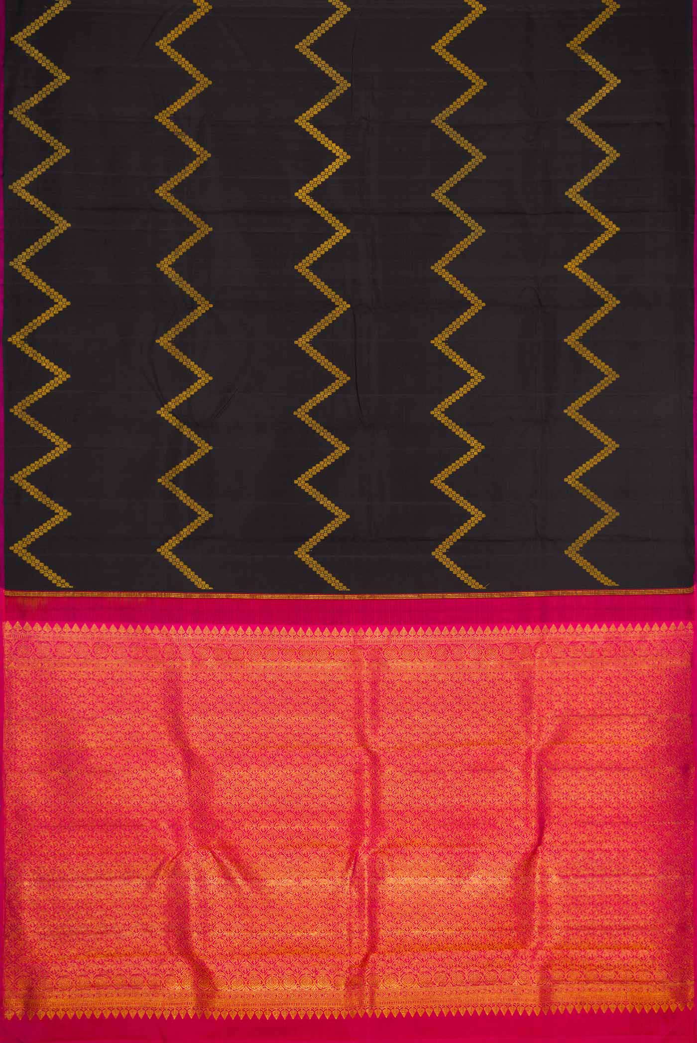 Black Kanjivaram Silk Saree - Image 6