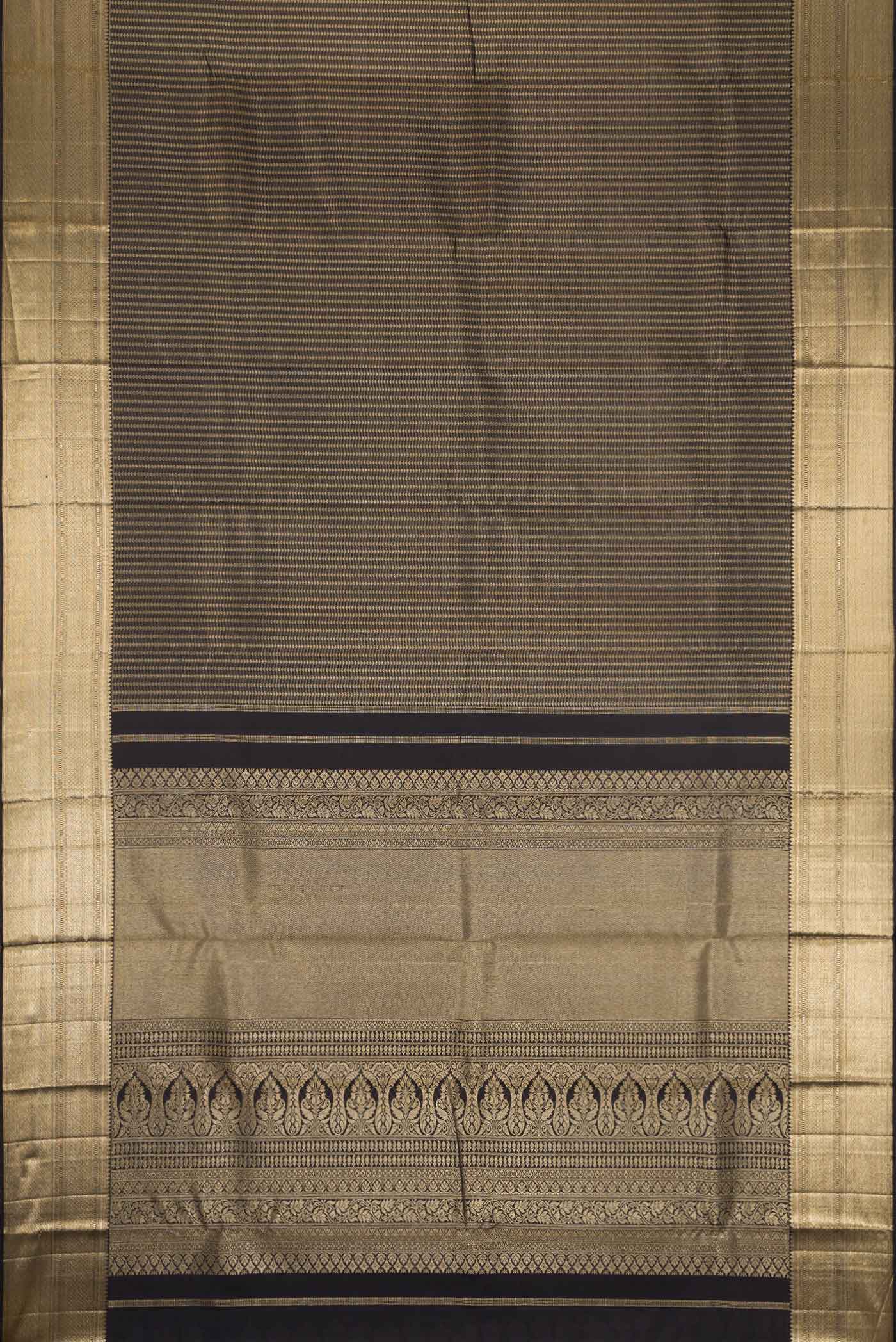 Black Kanjivaram Silk Saree - Image 6